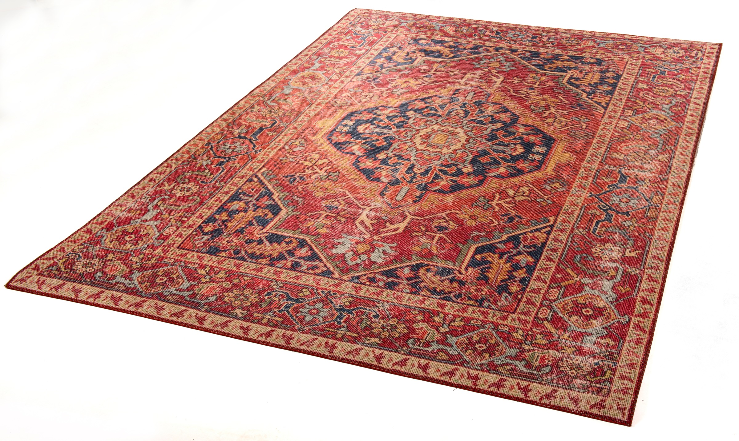 Gino Falcone Teppich »Cecilia 28623«, rechteckig, 3 mm Höhe, Flachgewebe, bedruckt, Orient-Optik