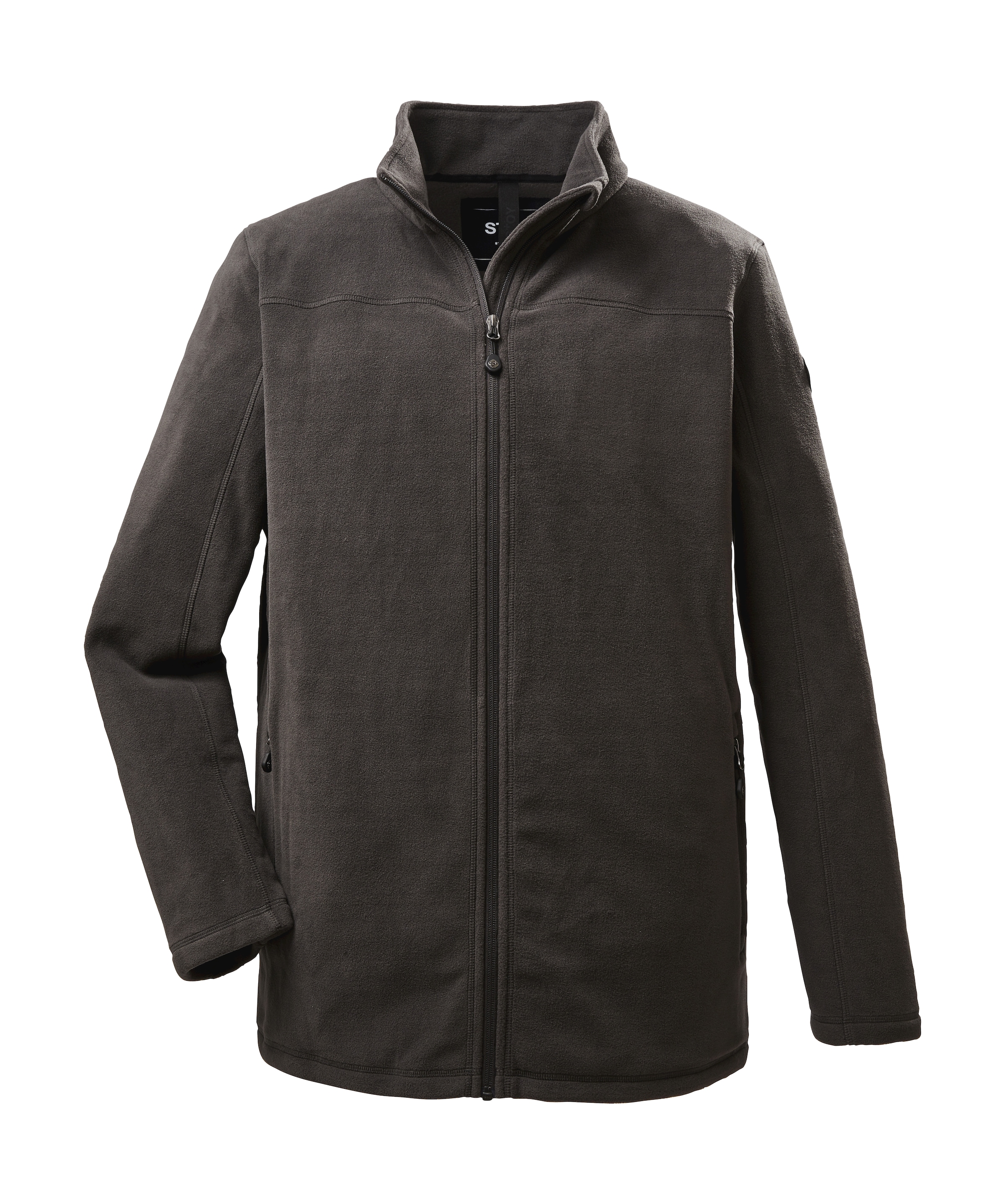 STOY Fleecejacke »STS 18 MN JCKT«, Leichte Fleecejacke mit Stretch, Kinnschutz und Zipper-Taschen