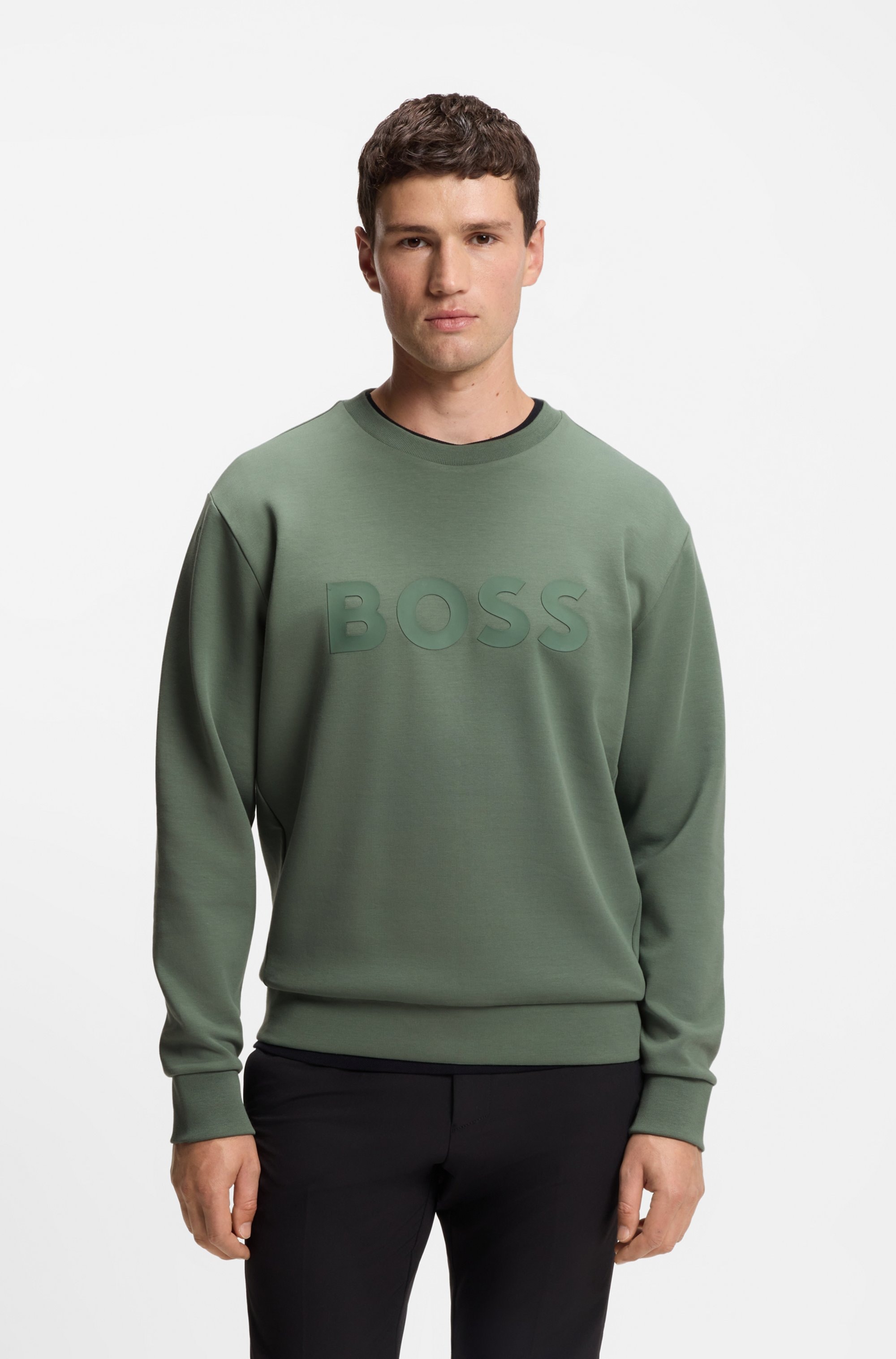 BOSS GREEN Sweatshirt »Salbo«, mit Logodruck