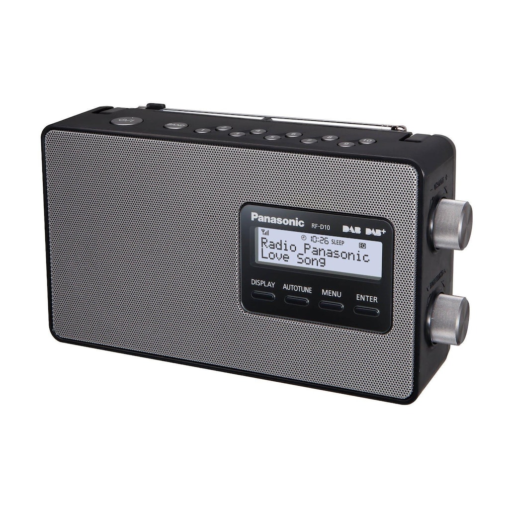 Panasonic Digitalradio (DAB+) »RF-D10EG-K Schwarz«, (CD Digitalradio (DAB+)-FM-Tuner)
