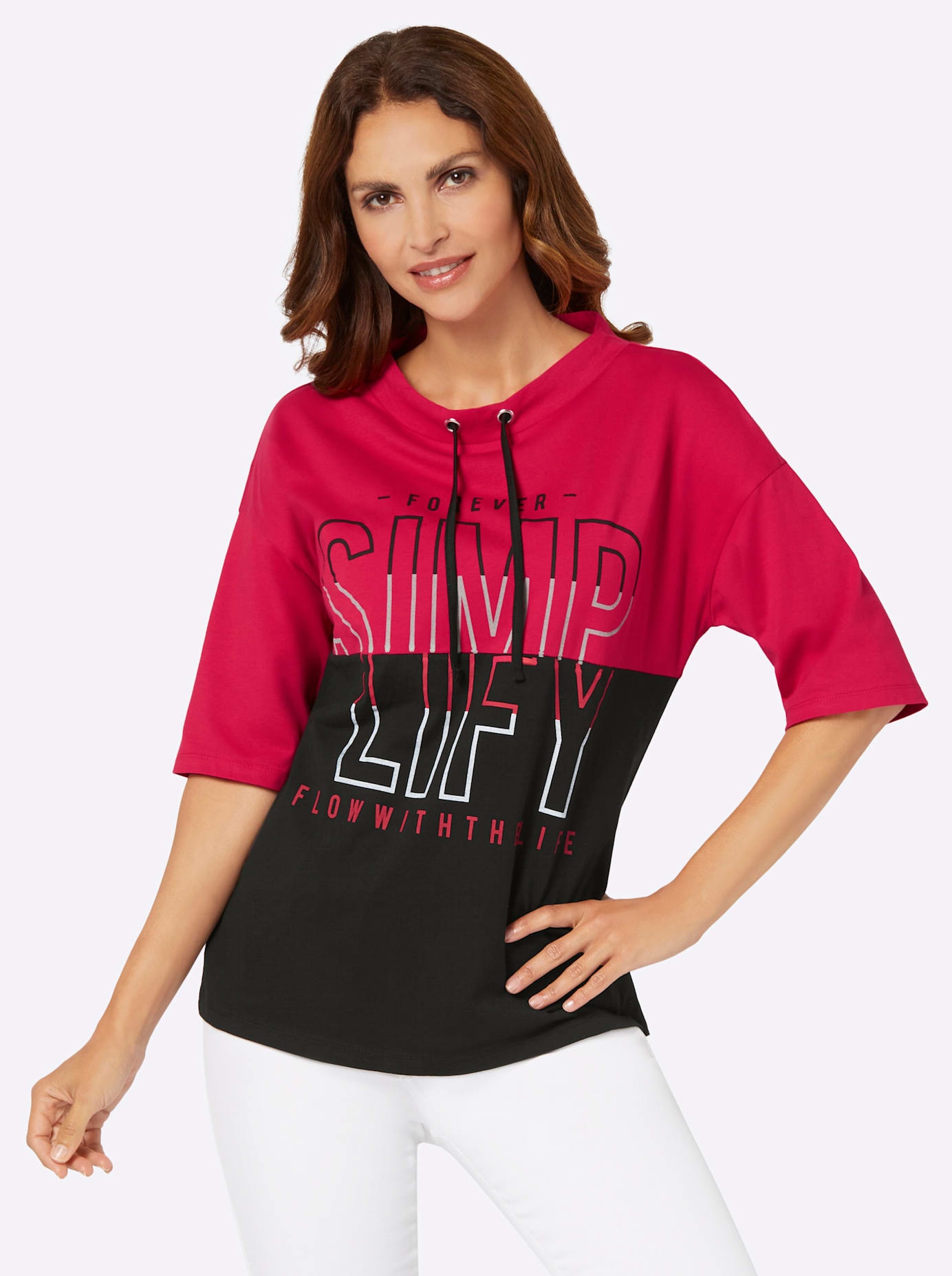 Inspirationen Stehkragenshirt »Druck-Shirt« 1 Stk.