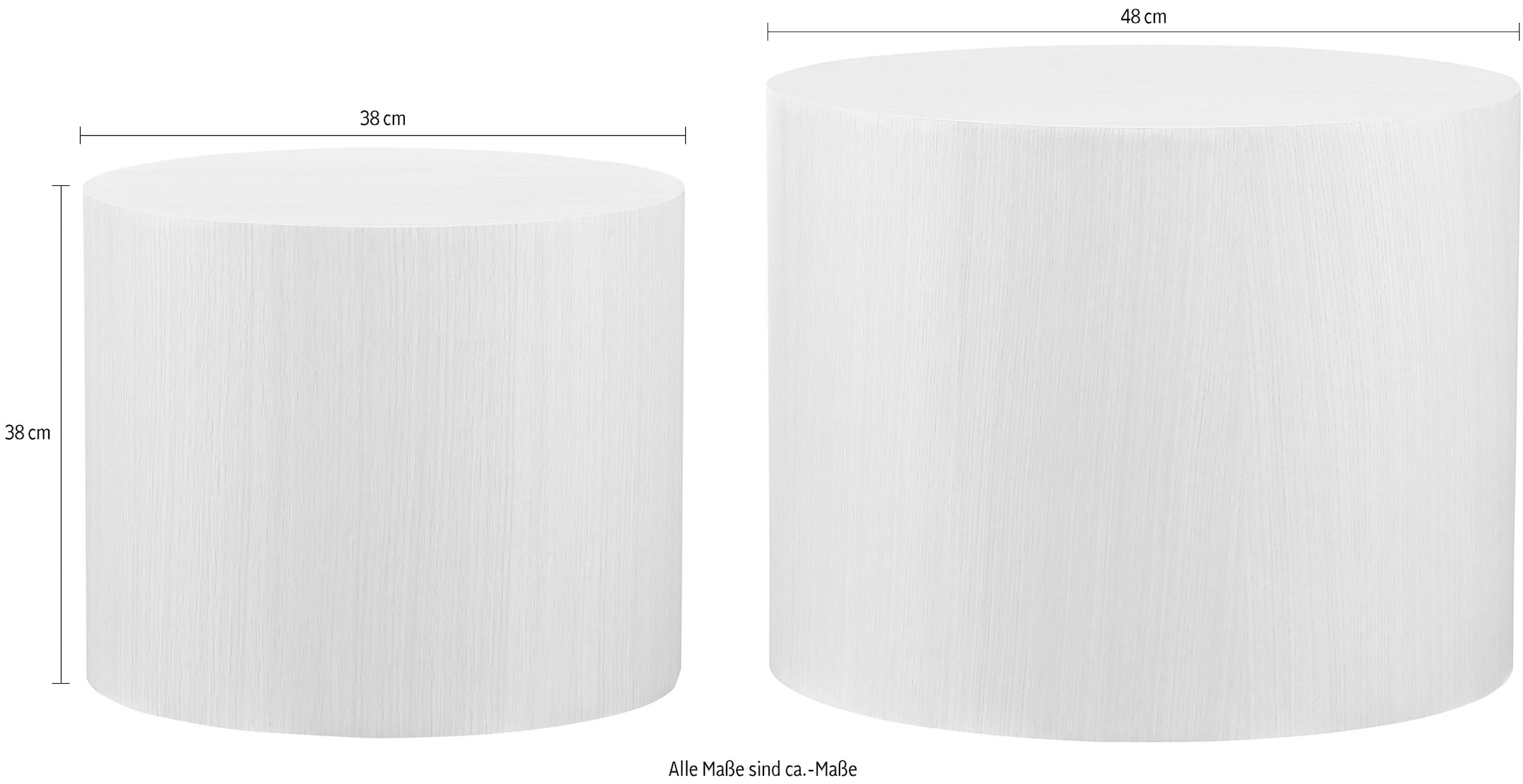 SalesFever Couchtisch »Couchtisch: Stilvoller Mittelpunkt«, (2 St.), mit Holzfurnier