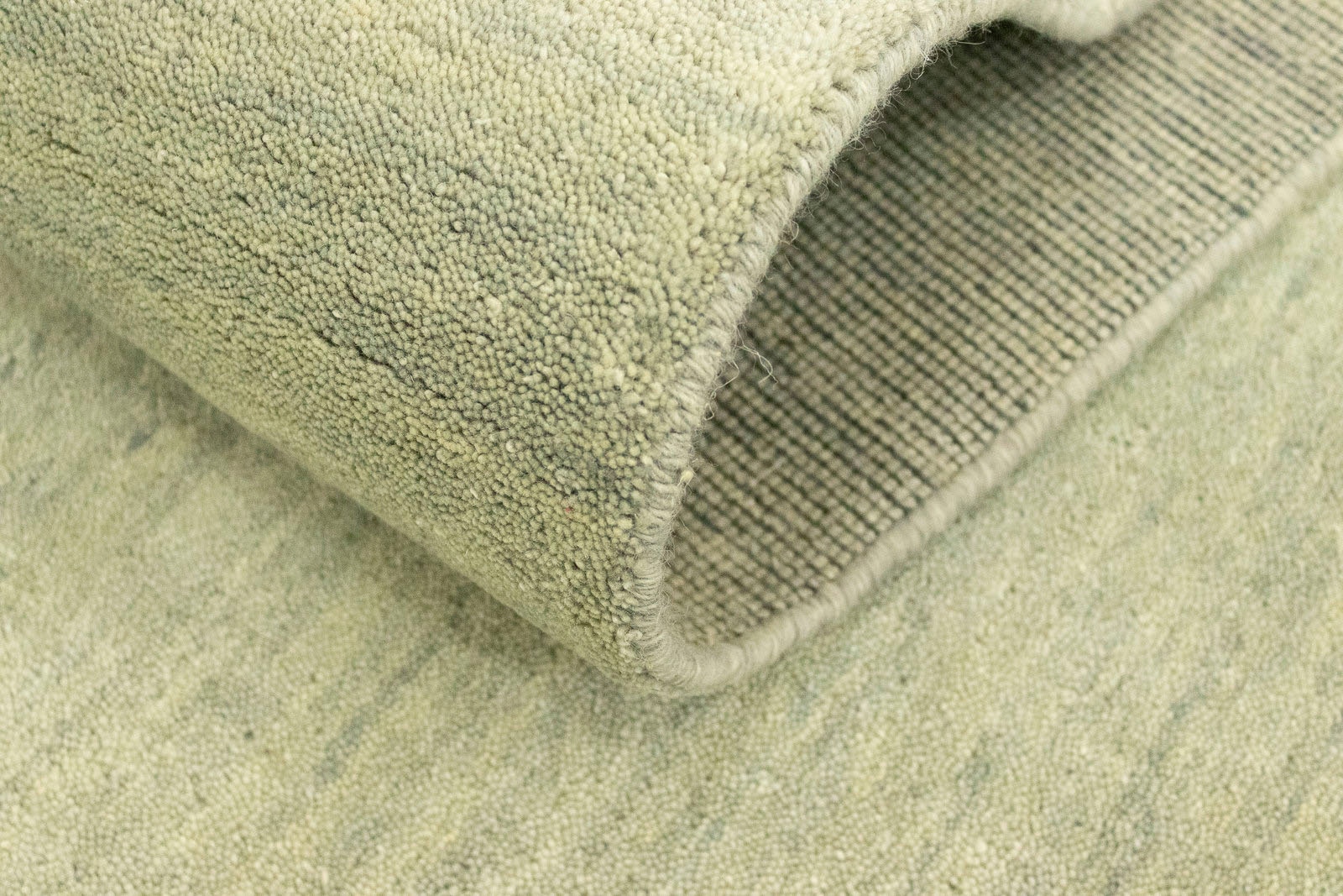 morgenland Wollteppich »Uni - Gabbeh Teppich - Softy«, rechteckig, 1,6 mm Höhe, Gabbeh Optik, Uni Farben, reine Wolle, sehr weicher Flor, Wohnzimmer