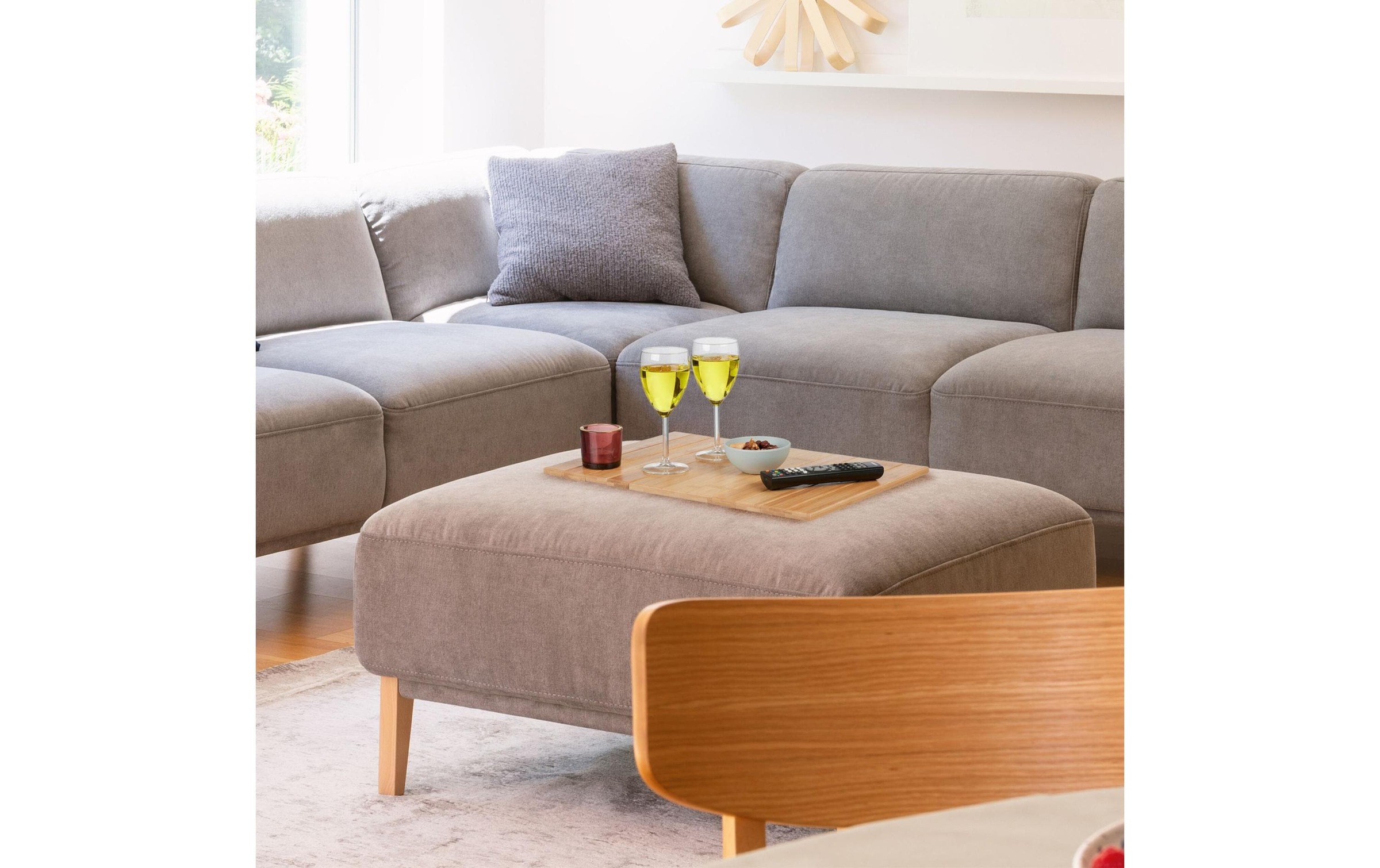 relaxdays Tablett »Natur«, (1 tlg.)