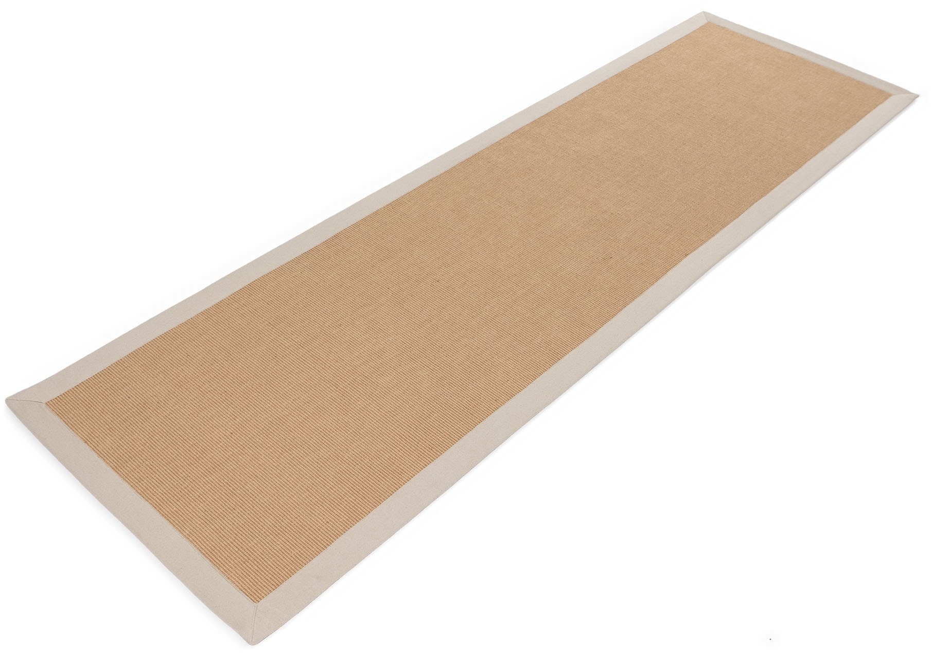 carpetfine Sisalteppich »Sisal,  auch als Läufer erhältlich«, rechteckig, 5 mm Höhe, mit farbiger Bordüre, Anti Rutsch Rückseite, viele Grössen, Wohnzimmer