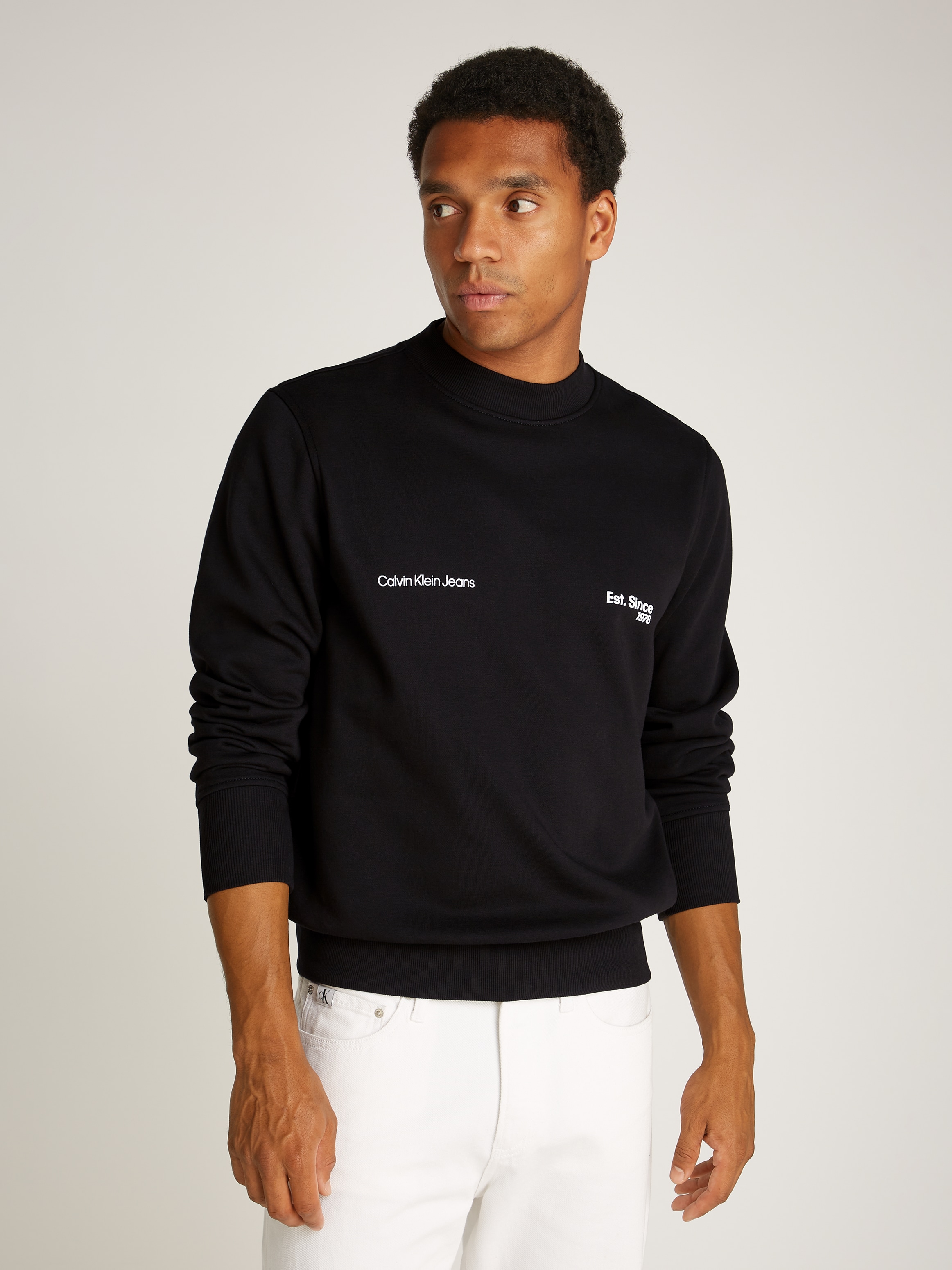 Sweatshirt »CALVIN KLEIN 1978 CREW NECK«, mit Logoprägung