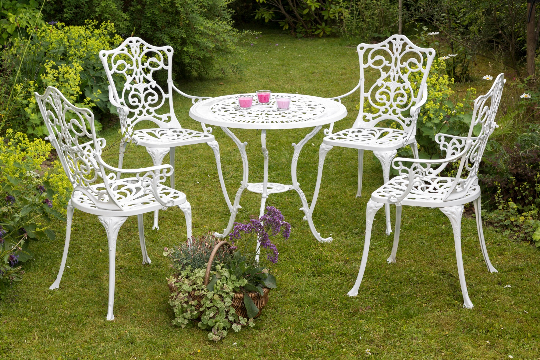 MERXX Gartensessel "Lugano" 1 Stk. tlg. Aluminium, weiss