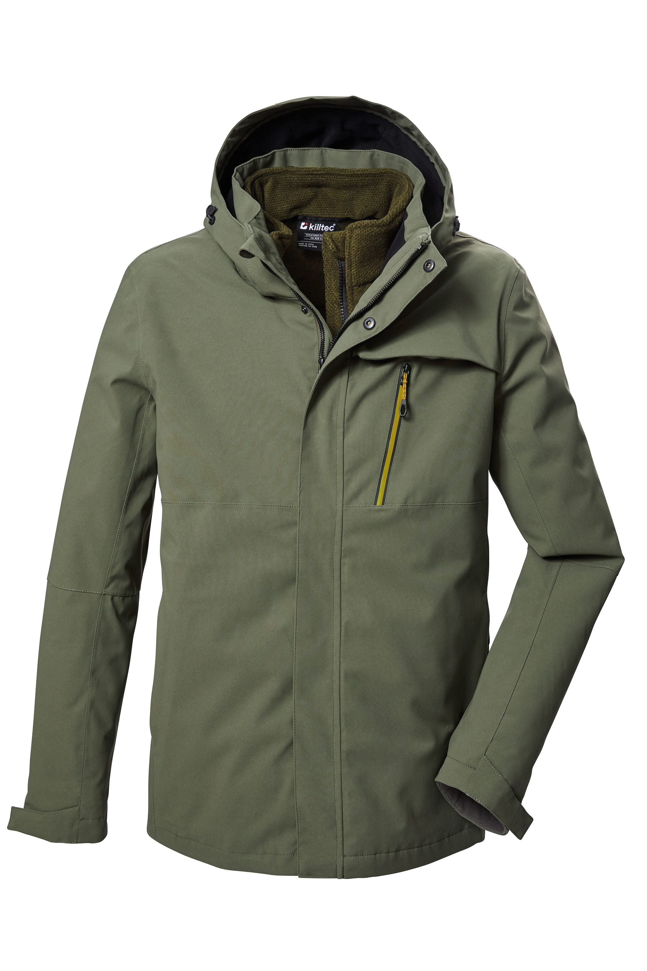 Killtec 3-in-1-Funktionsjacke »KOW 6 MN JCKT«, (Set, 2 St., Jacken, aus zwei einzelnen Jacken bestehend), mit Kapuze