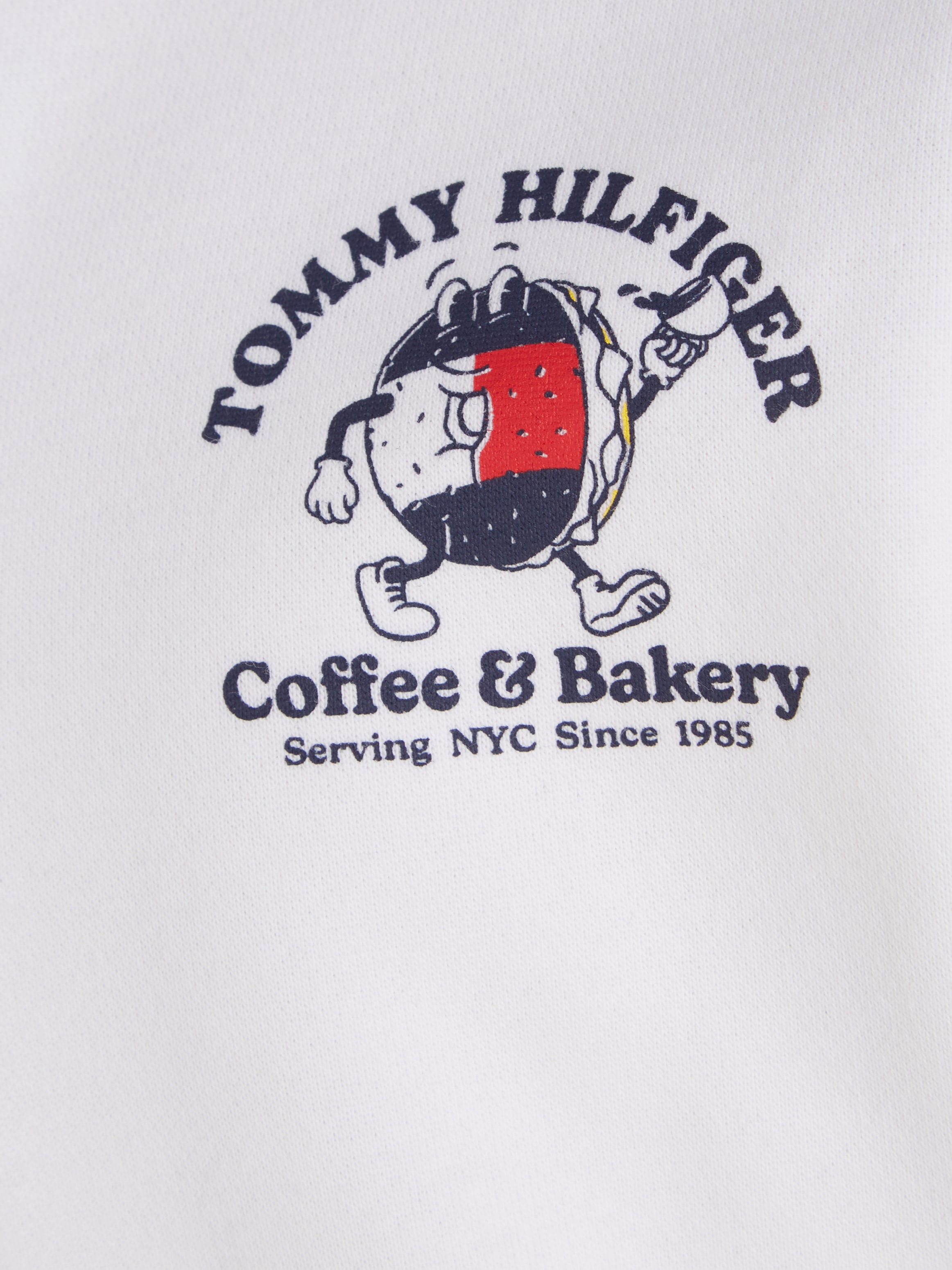 der auf | »TOMMY ZIP grossem bestellen Jelmoli-Versand Sweatshirt ✵ günstig Tommy Hilfiger FULL Rückseite SWEATSHIRT«, BAGELS Print mit