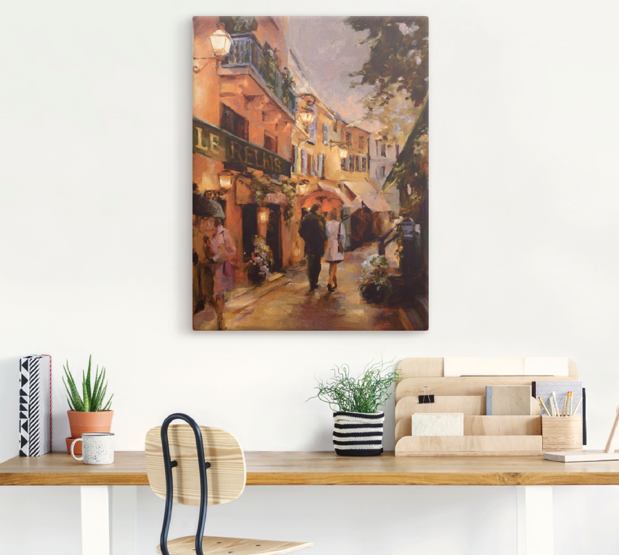 Artland Wandbild »Abend in Jelmoli-Versand (1 oder I«, Frankreich, Wandaufkleber versch. online | St.), in Poster Paris Grössen als bestellen Leinwandbild