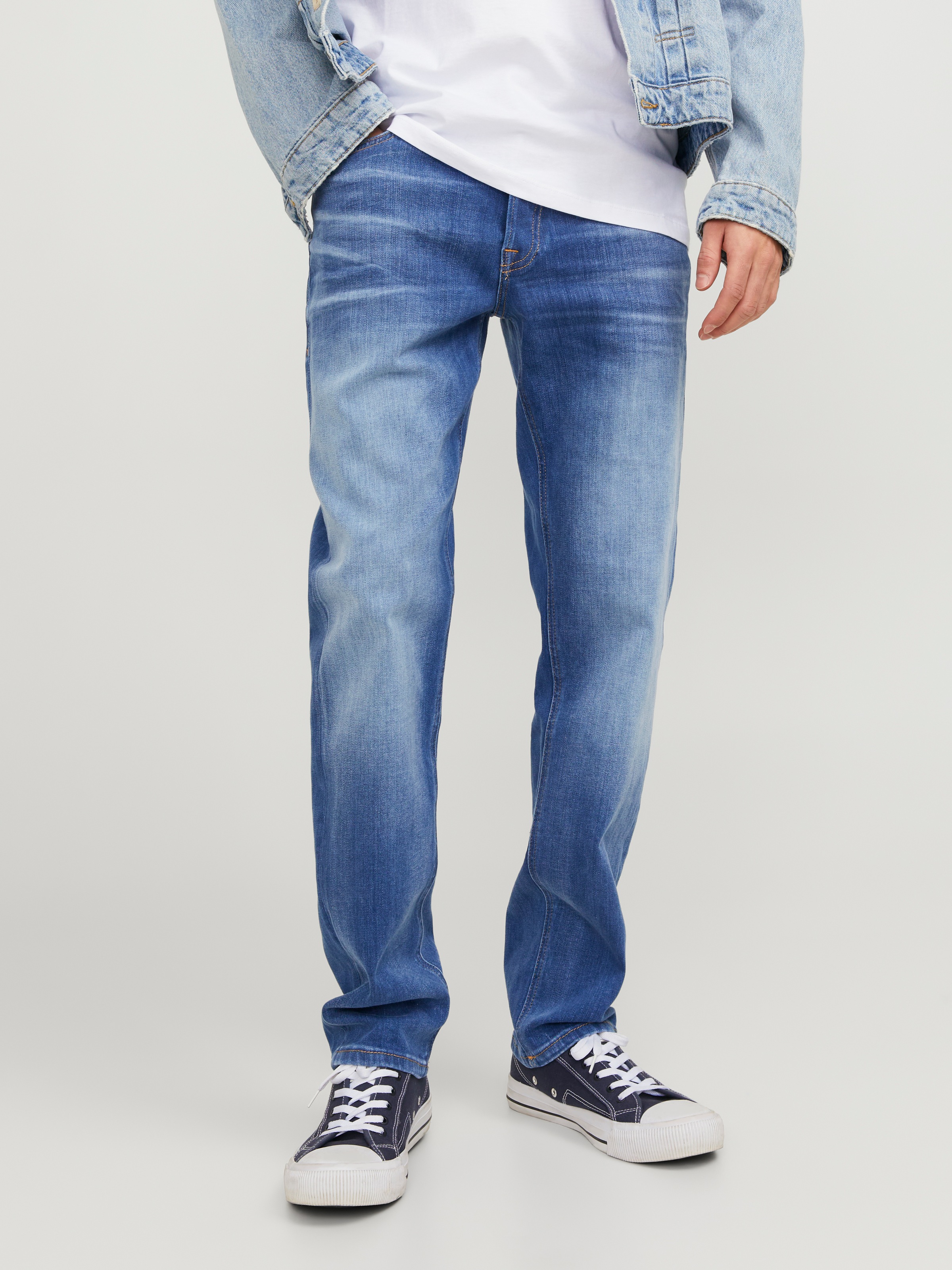 Jack & Jones Tapered-fit-Jeans »JJIMIKE JJORIGINAL CJ SN« mit Five-Pocket-Design
