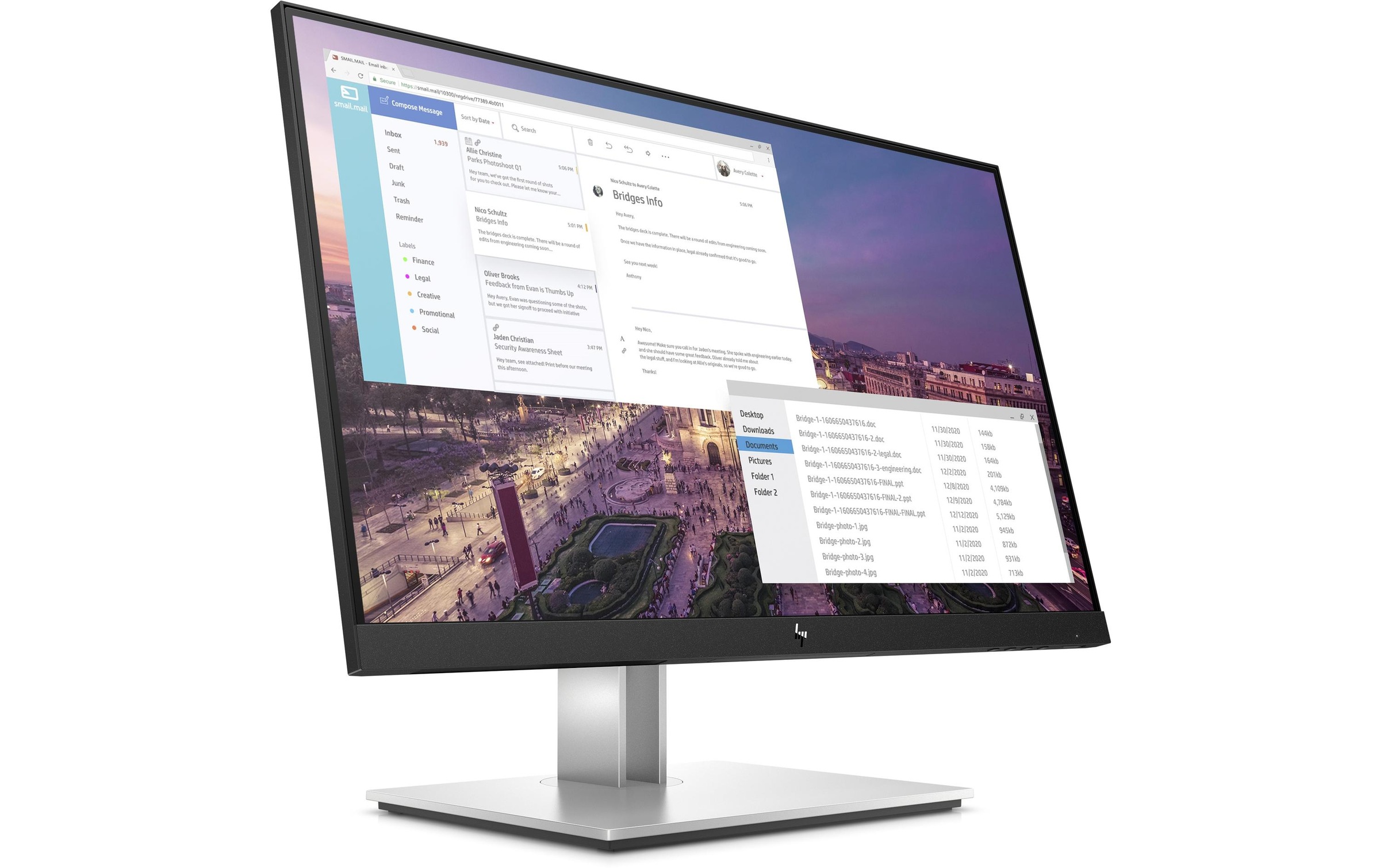 HP LED-Monitor »E23 G4 9VF96AA«, 58,19 cm/23 Zoll, 1920 x 1080 px, Full HD, 5 ms Reaktionszeit, 60 Hz