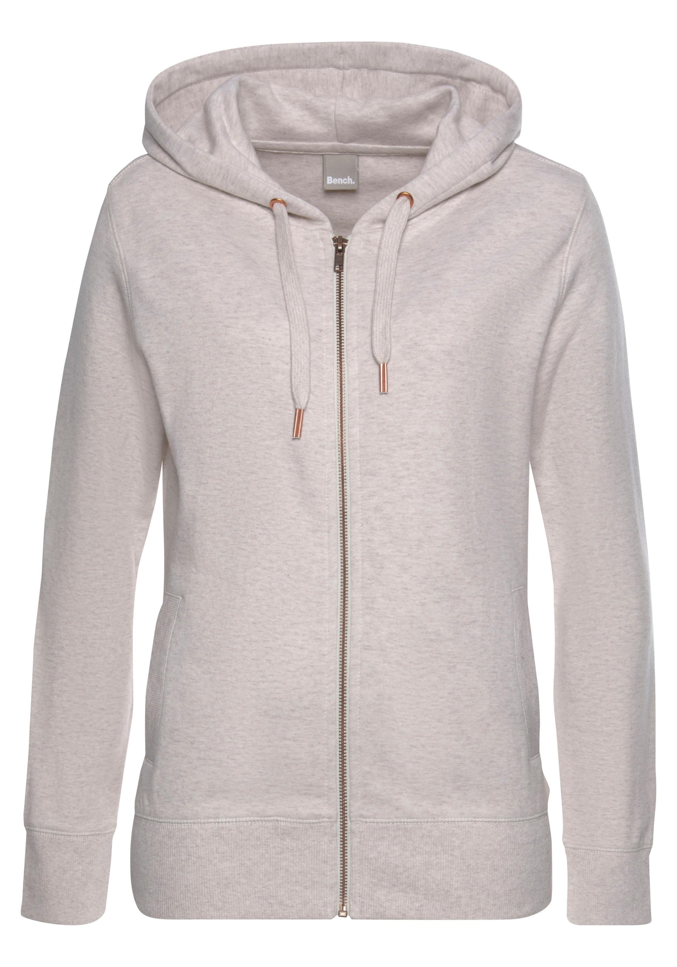 Bench. Loungewear Sweatjacke, mit Taschen und Zipper, Loungeanzug