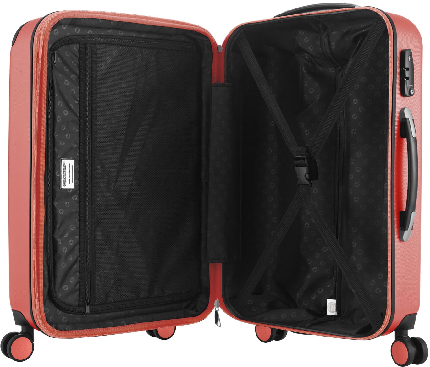 Hauptstadtkoffer Hartschalen-Trolley »Spree, verschiedene Farben und Grössen«, 4 Rollen, Reisegepäck Hartschalen-Koffer mit Volumenerweiterung und TSA Schloss