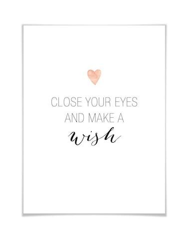 Poster »Make a wish«, Schriftzug, (1 St.)