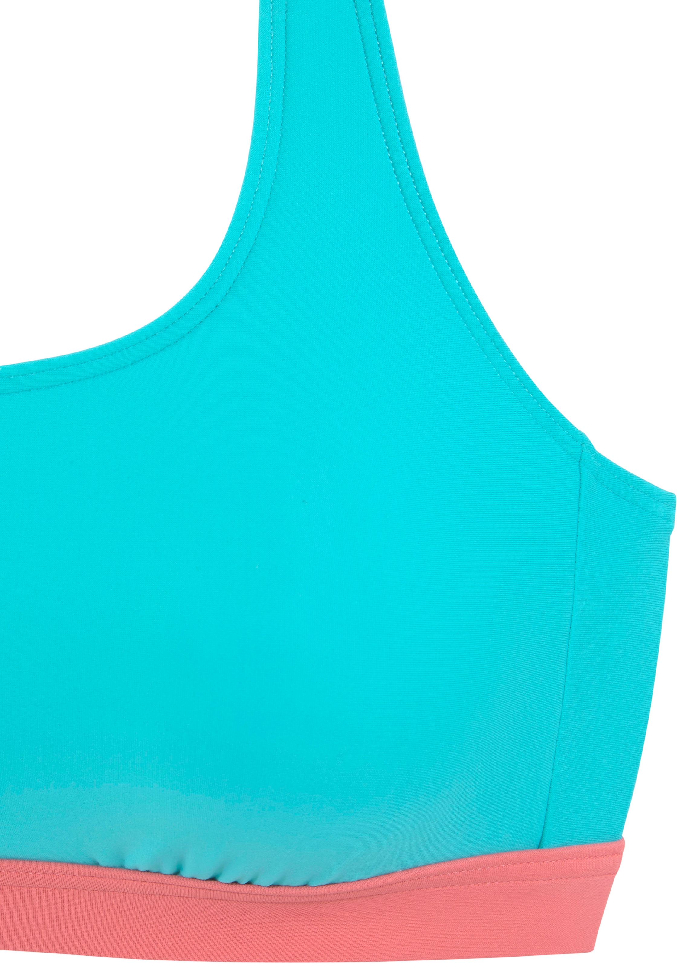 LASCANA ACTIVE Bustier-Bikini-Top »Janni«, mit kontrastfarbenen Details