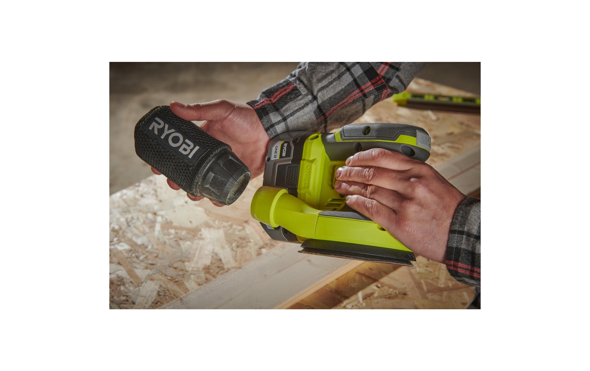 Akku-Exzenterschleifer »RYOBI RROS18-0, 18 V, Solo«
