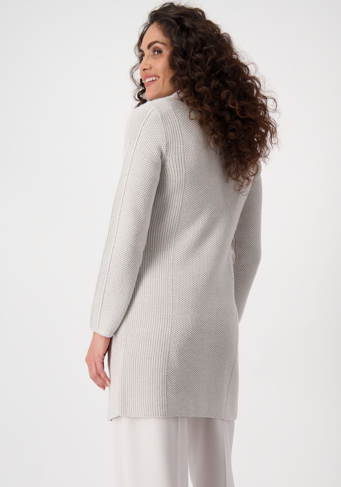 Monari Strickmantel, mit Reverskragen