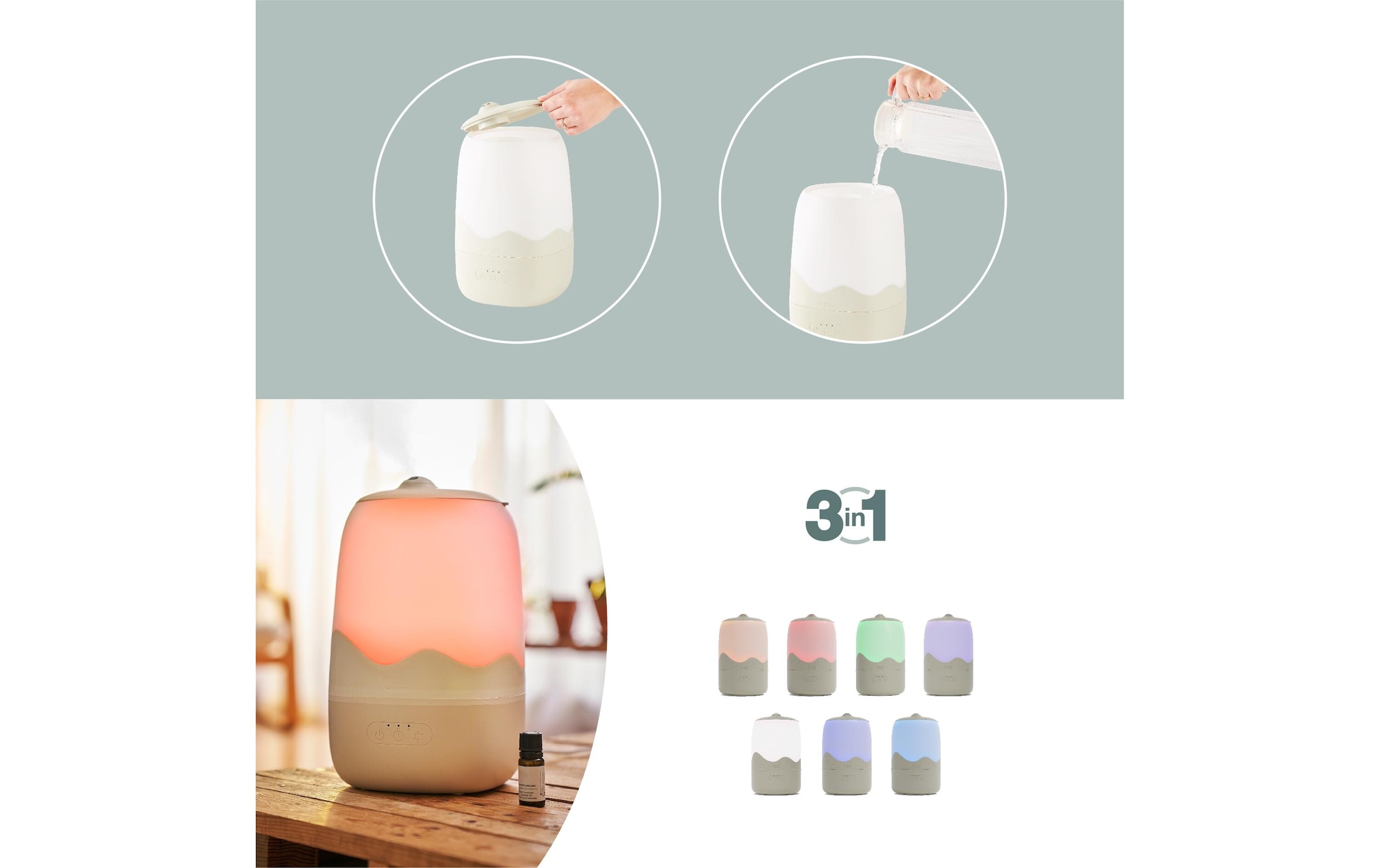 BABYMOOV Luftbefeuchter »Wave«, 4 l Wassertank