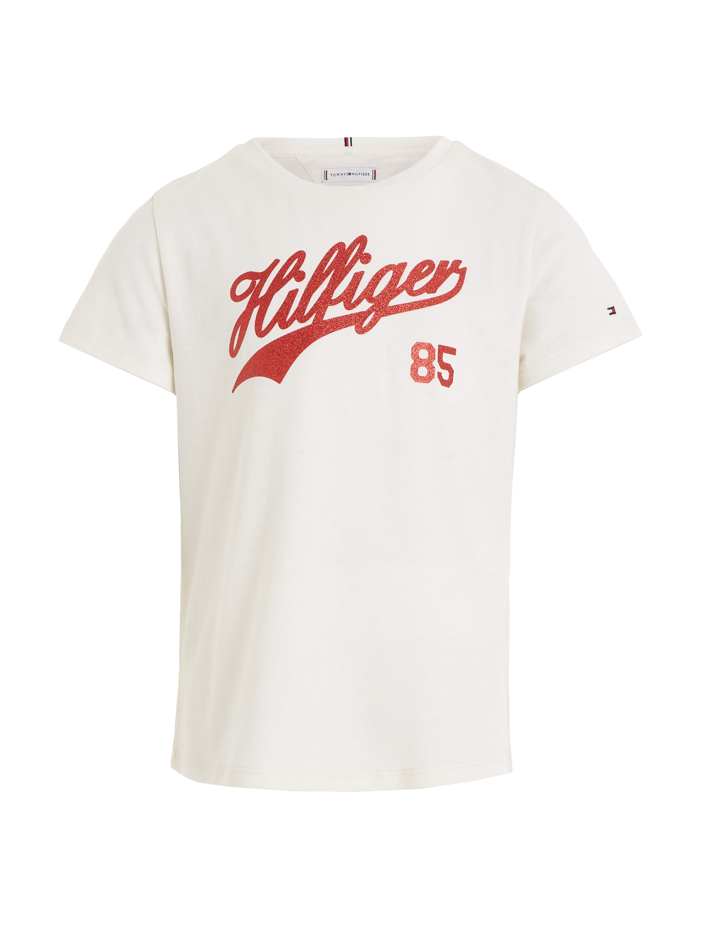 Tommy Hilfiger T-Shirt »HILFIGER SCRIPT TEE S/S«, mit Hilfiger Logo-Print