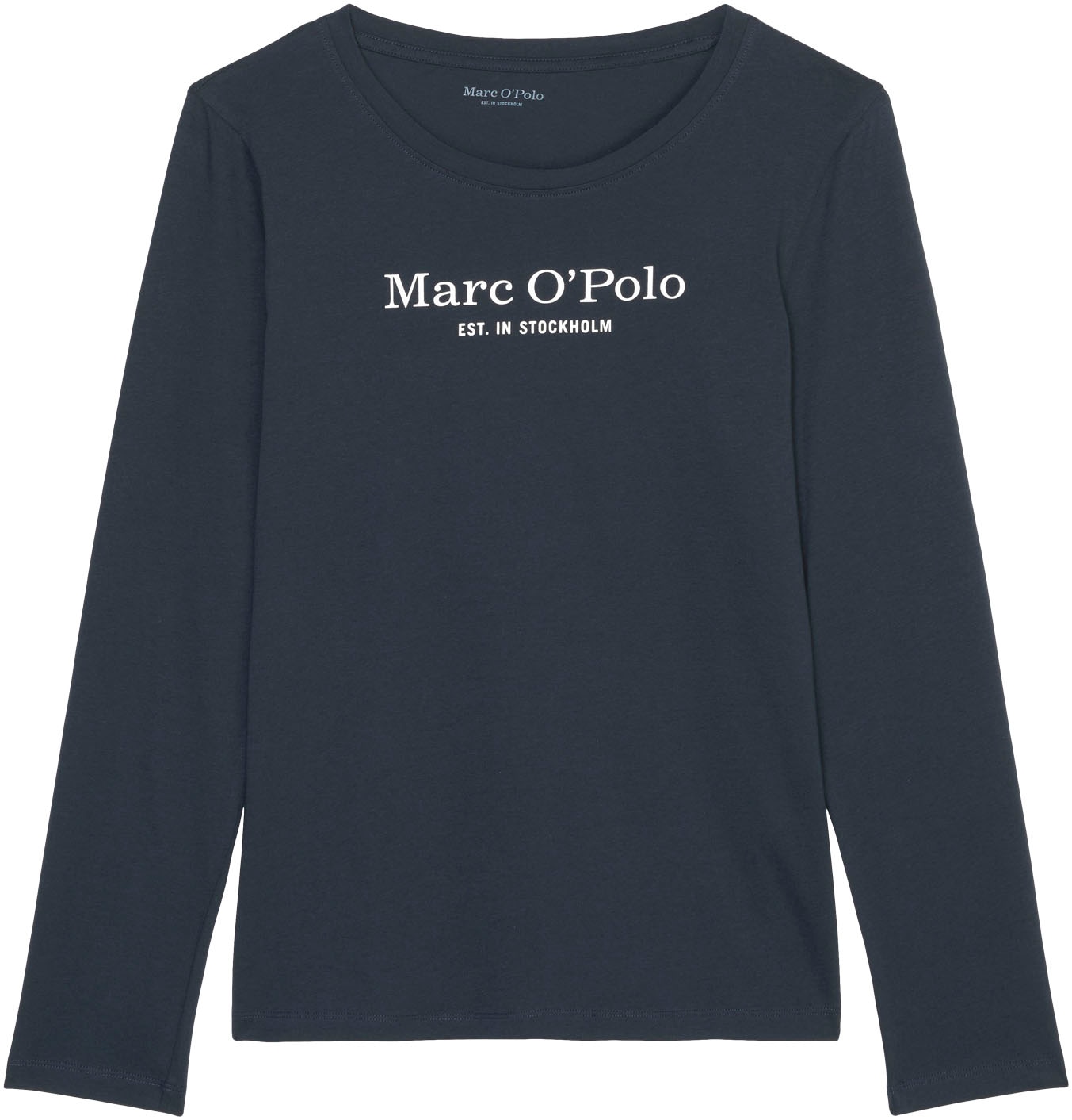 Marc O'Polo Langarmshirt »MIX-N-MATCH«, mit Brustprint in Kontrastfarbe