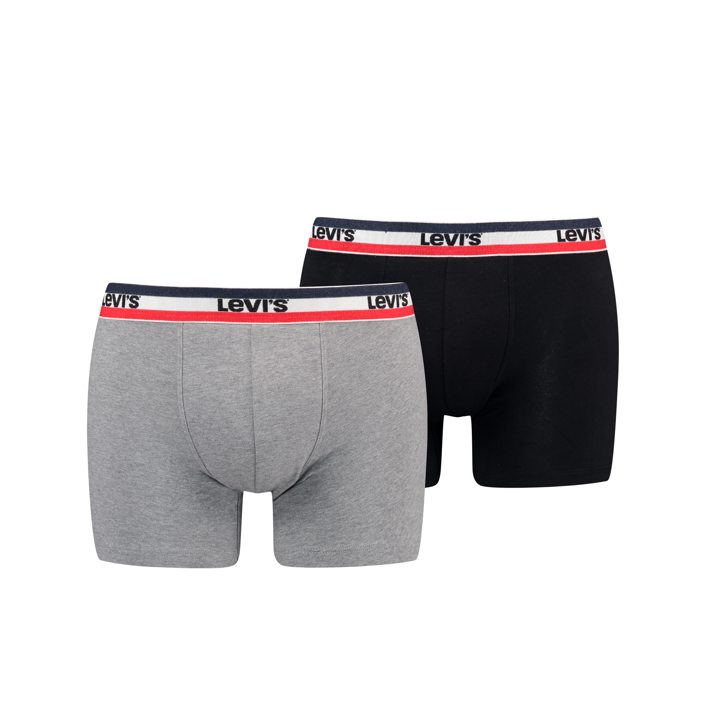 Levi's® Boxershorts »LEVIS MEN SPW LOGO BOXER BRIEF ORG 2P« Packung, 2er Pack, mit breitem Logobund