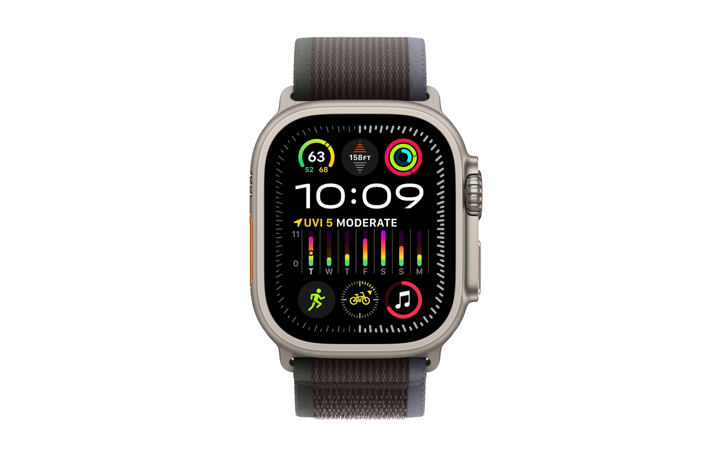 Apple Smartwatch »Ultra 2 GPS + Cellular, Titan 49mm Trail Loop«, 64 GB,)