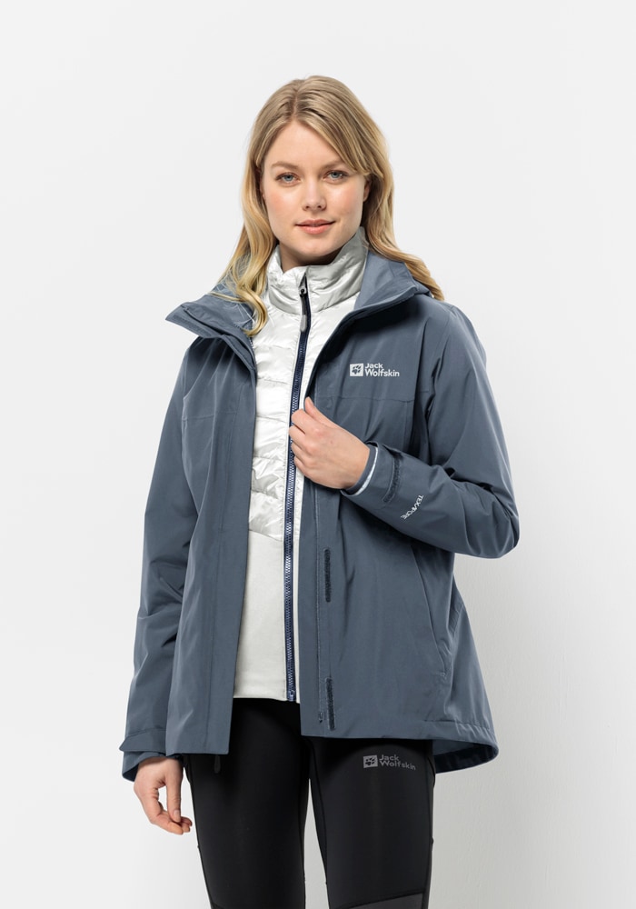 Jack Wolfskin 3-in-1-Funktionsjacke »LUNTAL 3IN1 JKT W«, mit Kapuze