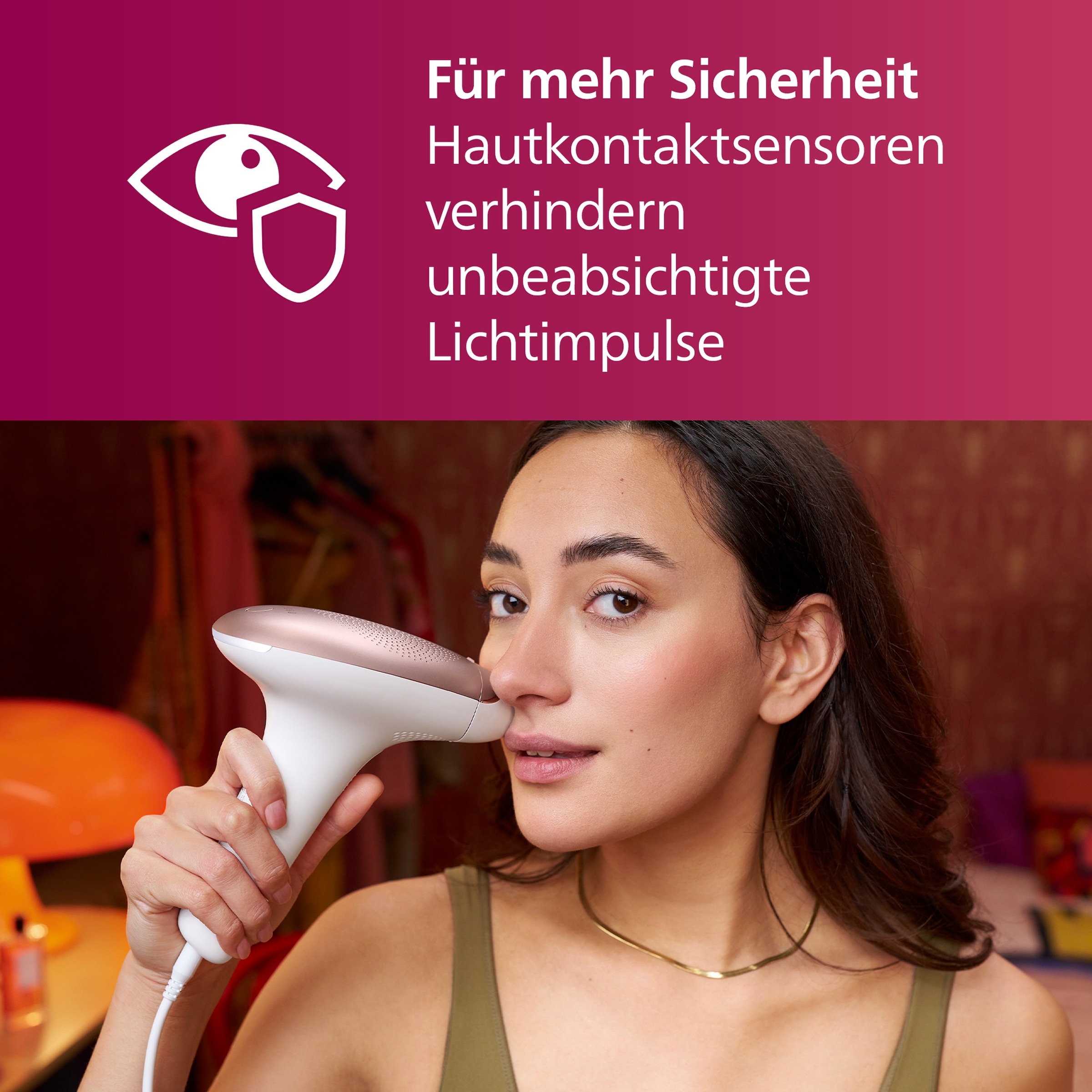 Philips IPL-Haarentferner »Lumea S7000 BRI921/00«, 250000 Lichtimpulse, 2 Aufsätze (Körper und Gesicht), inkl. Präzisionstrimmer