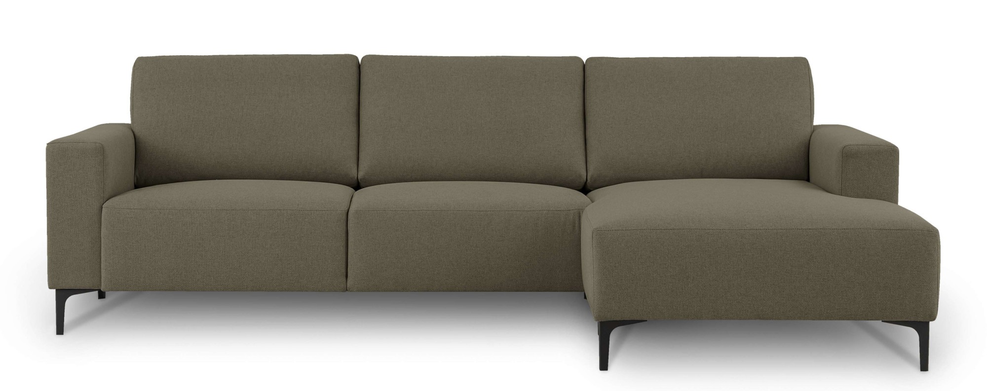 Home affaire Ecksofa »Tournon, L-Form, Breite 262 cm, Webstoff, Chenille«, Designsofa im nordischen Stil, Wellenunterfederung, Metallfüsse