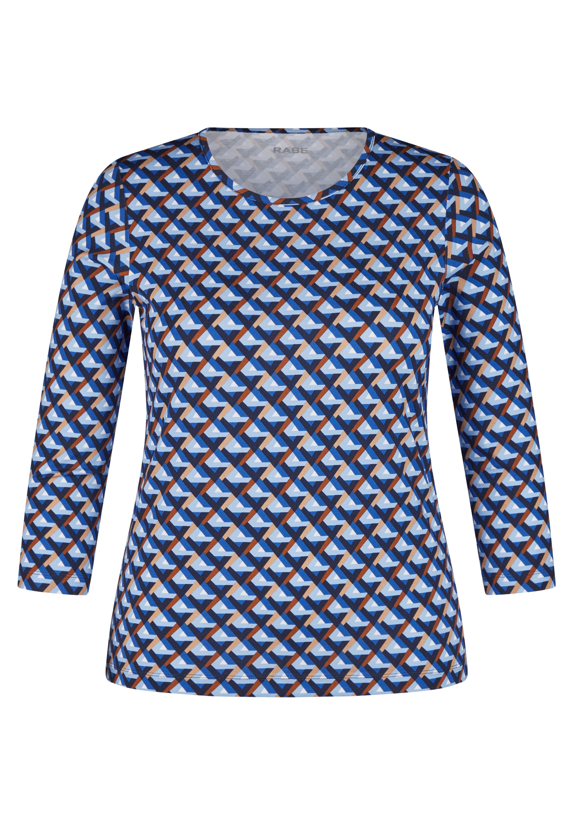 Rabe 3/4-Arm-Shirt, mit grafischem Muster