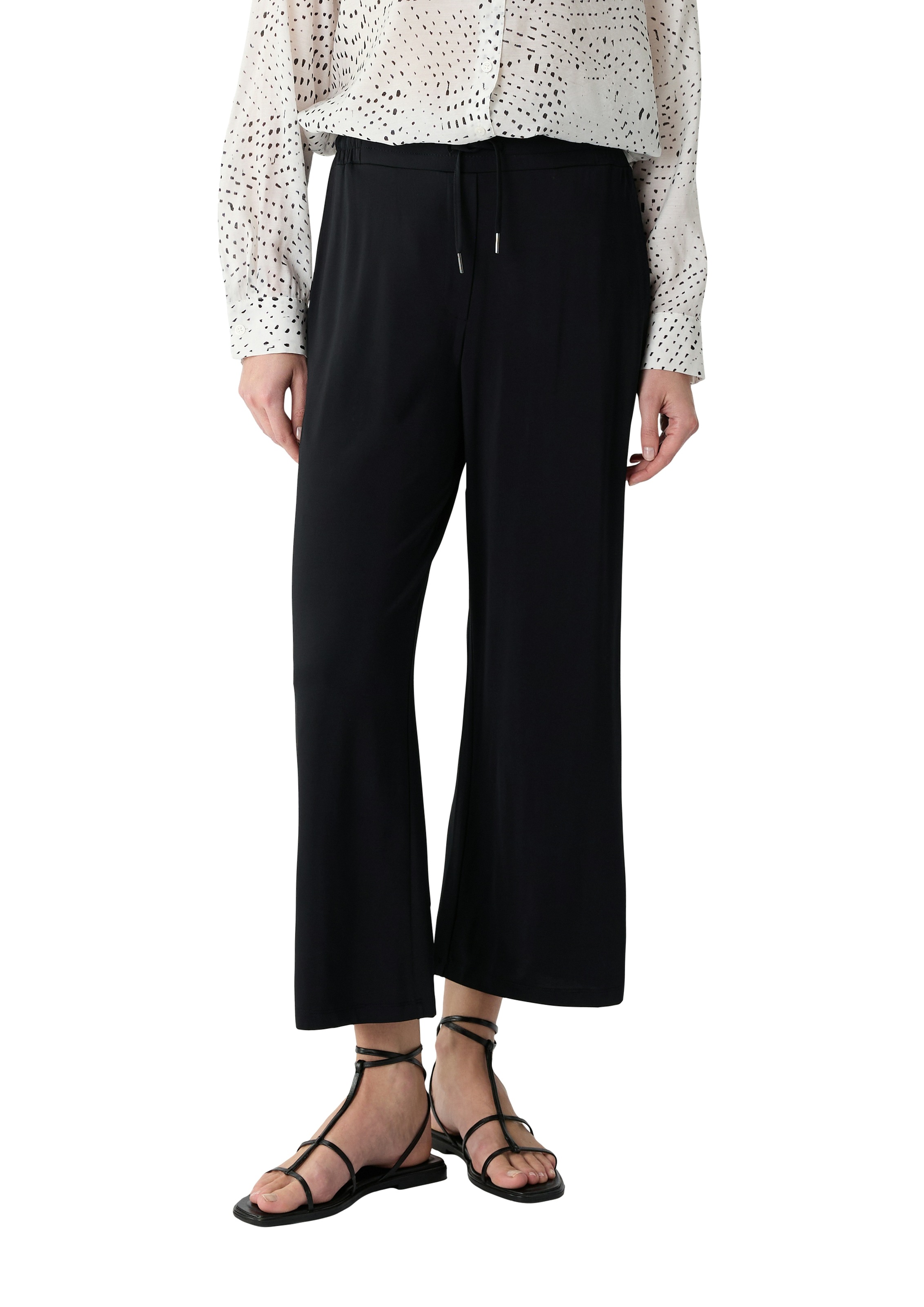 Comma Culotte Sommerhose mit elastischem Bund