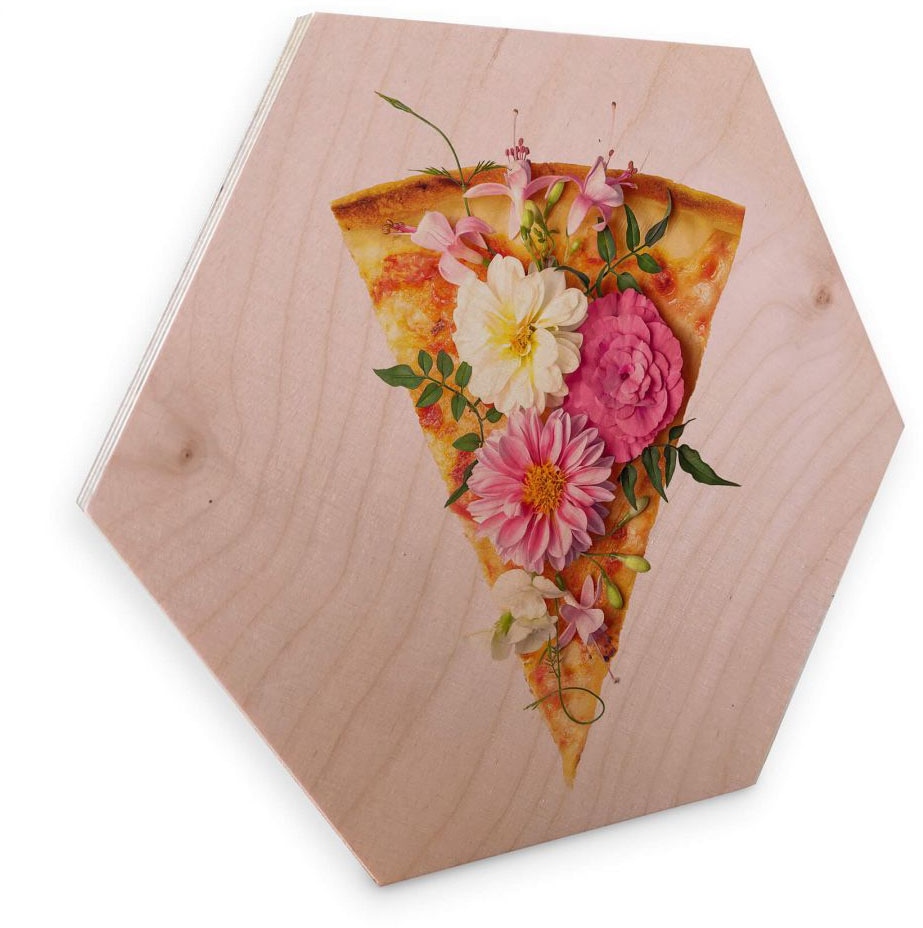 shoppen online St.) Holzbild Küche«, Pizza Wall-Art Jelmoli-Versand »Blumen Holzbild (1 |