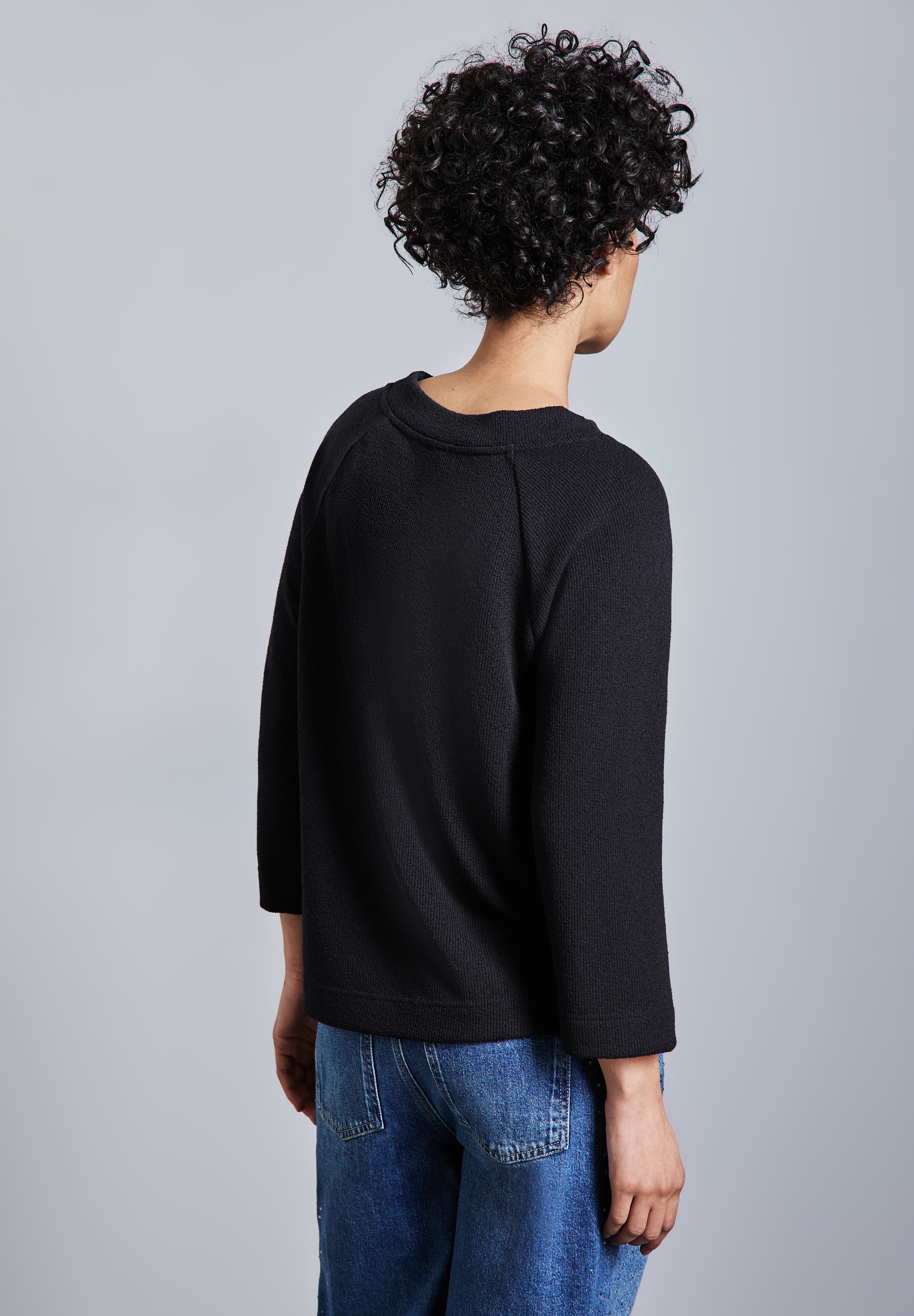 STREET ONE 3/4 Arm-Pullover, mit U-Boot Ausschnitt