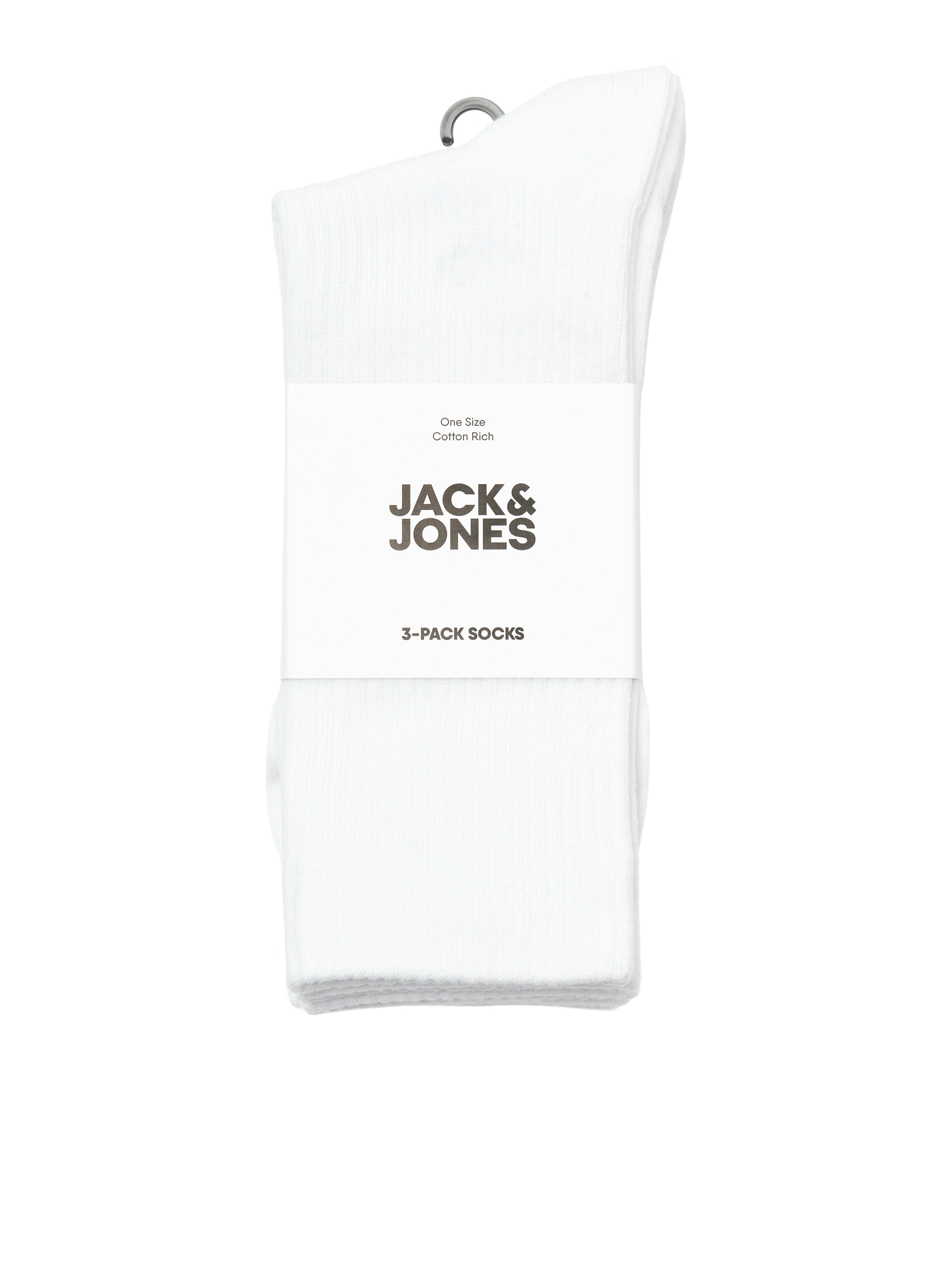 Jack & Jones Freizeitsocken »JACSOHO TENNIS SOCKS 3 PACK NOOS«, (Packung, 3 Paar), mit Logostickerei