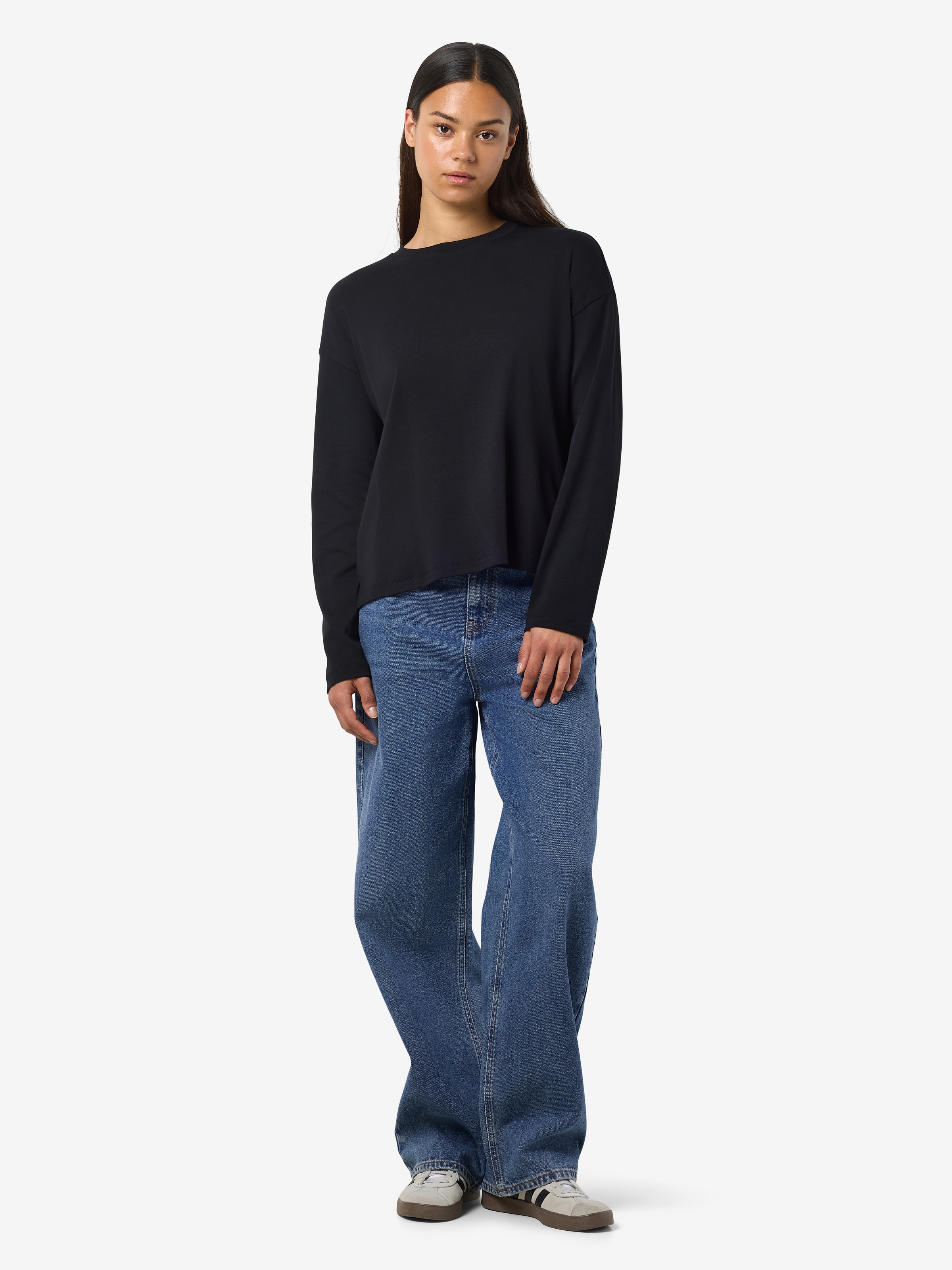Noisy may Langarmshirt »NMMOCCA L/S REGULAR FIT TOP JRS FWD NOOS«