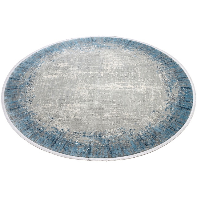 WOHNEN Oberfläche | shoppen hochwertiger WK Effekt »BORDER«, rund, online 3 D samtweiche Jelmoli-Versand Teppich Viskoseanteil, mit
