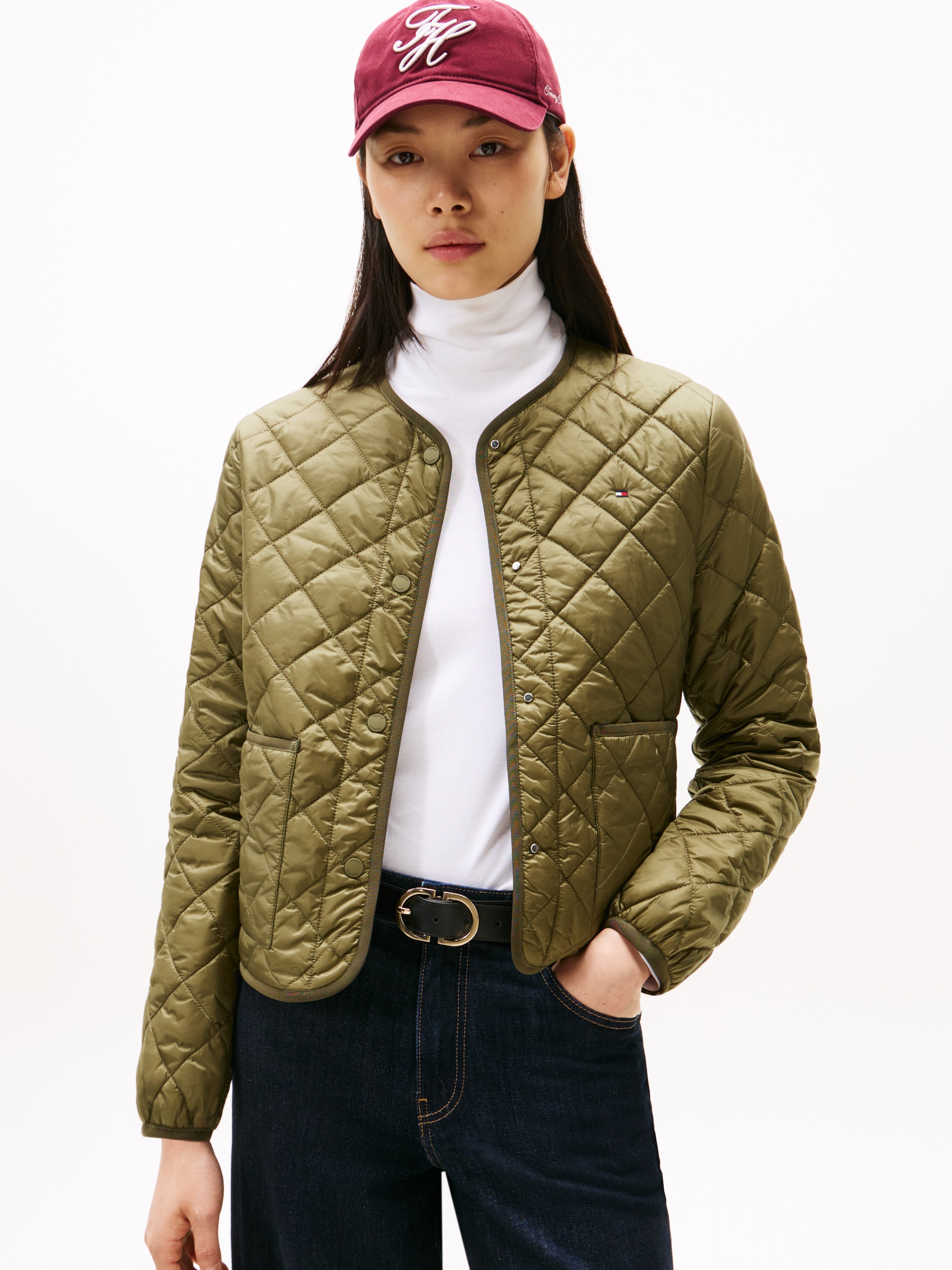 Tommy Hilfiger Steppjacke "LW PADDED REG QUILTED JACKET" in leicht verkürzter Länge, Regular Fit