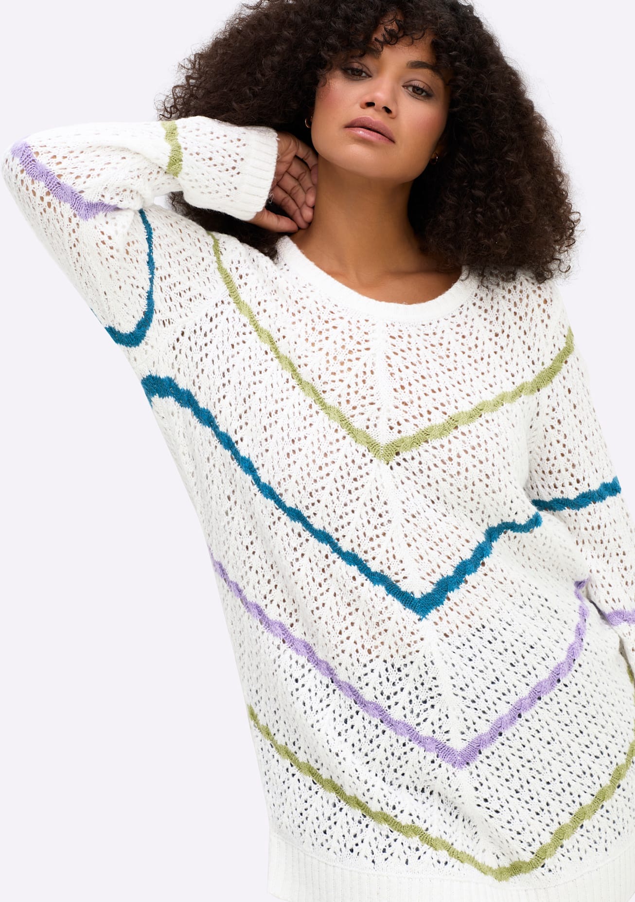 Sheego Rundhalspullover »Pullover«