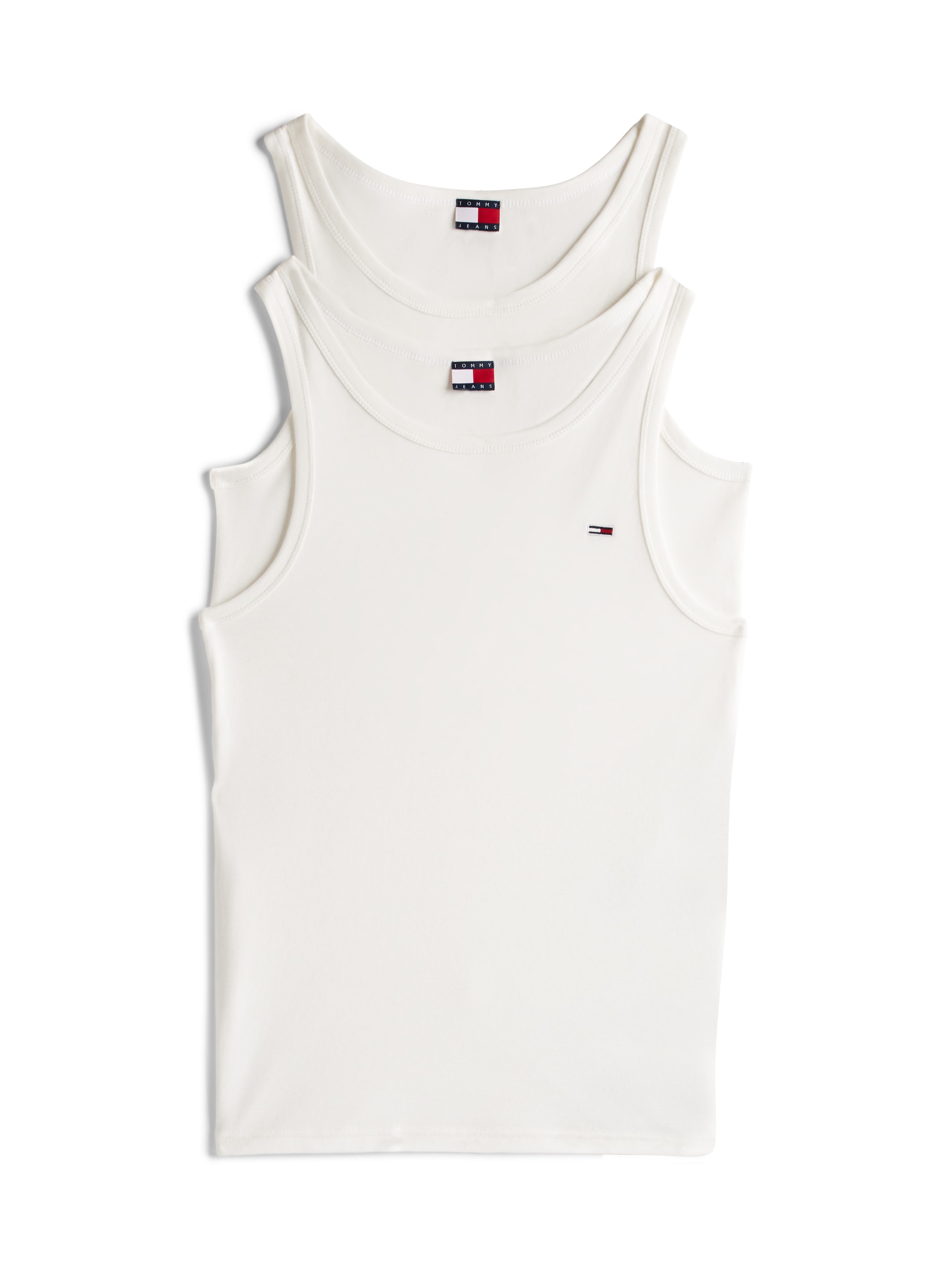 Tommy Jeans Tanktop »TJM XSLIM 2PCK RIB TANK EXT«, (Packung, 2 tlg., 2er), mit gerippter Struktur