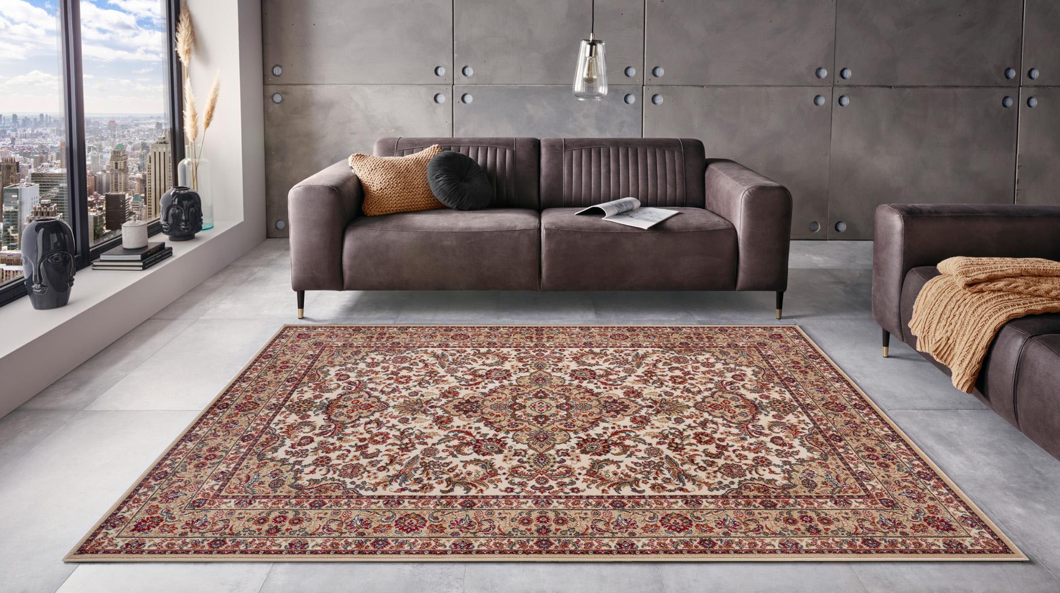 NOURISTAN Teppich »Zahra«, rechteckig, 10 mm Höhe, Orientalisch, Orient, Kurzflor, Wohnzimmer, Schlafzimmer, Esszimmer