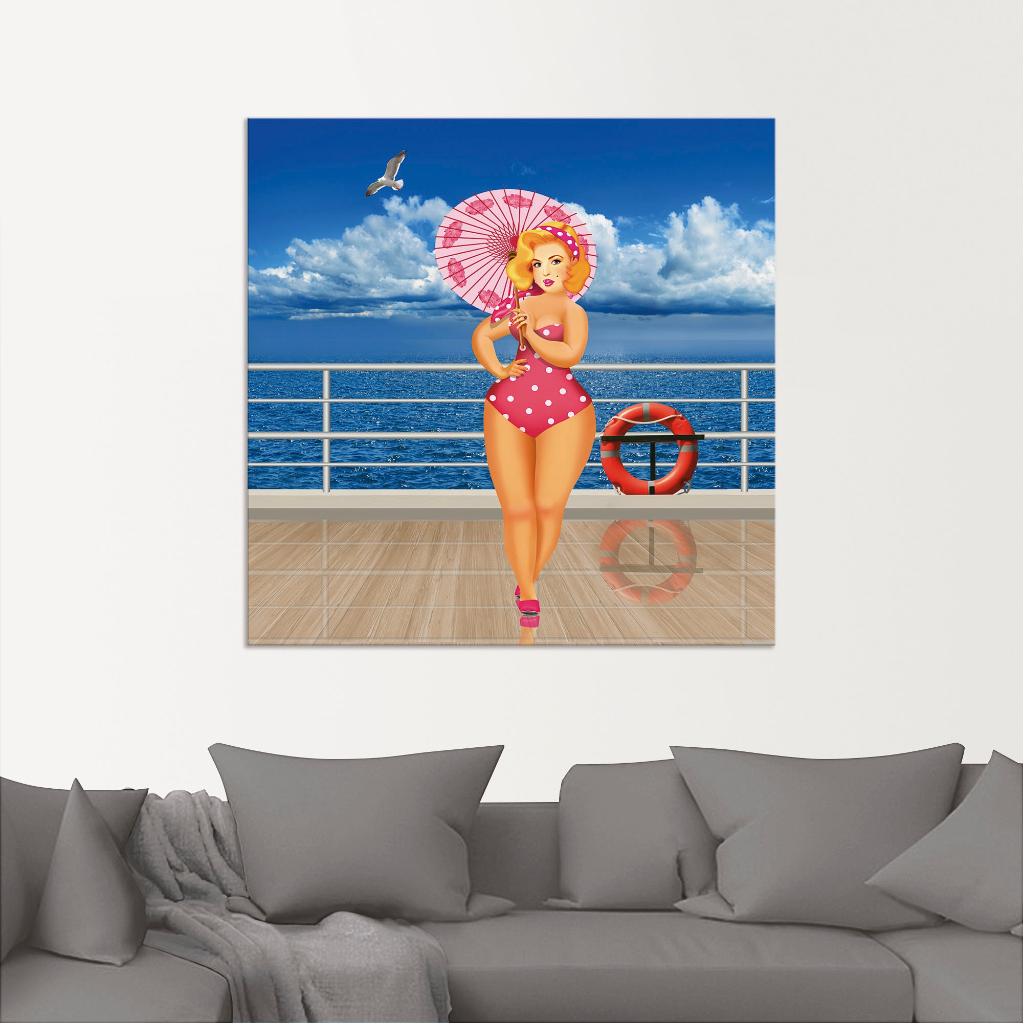 Artland Wandbild »Pin-Up Girl«, Bilder von Frauen, (1 St.), als Alubild, Outdoorbild in verschied. Grössen