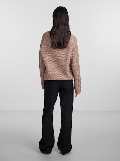 pieces Strickpullover »PCNINA LS O-NECK KNIT NOOS BC«