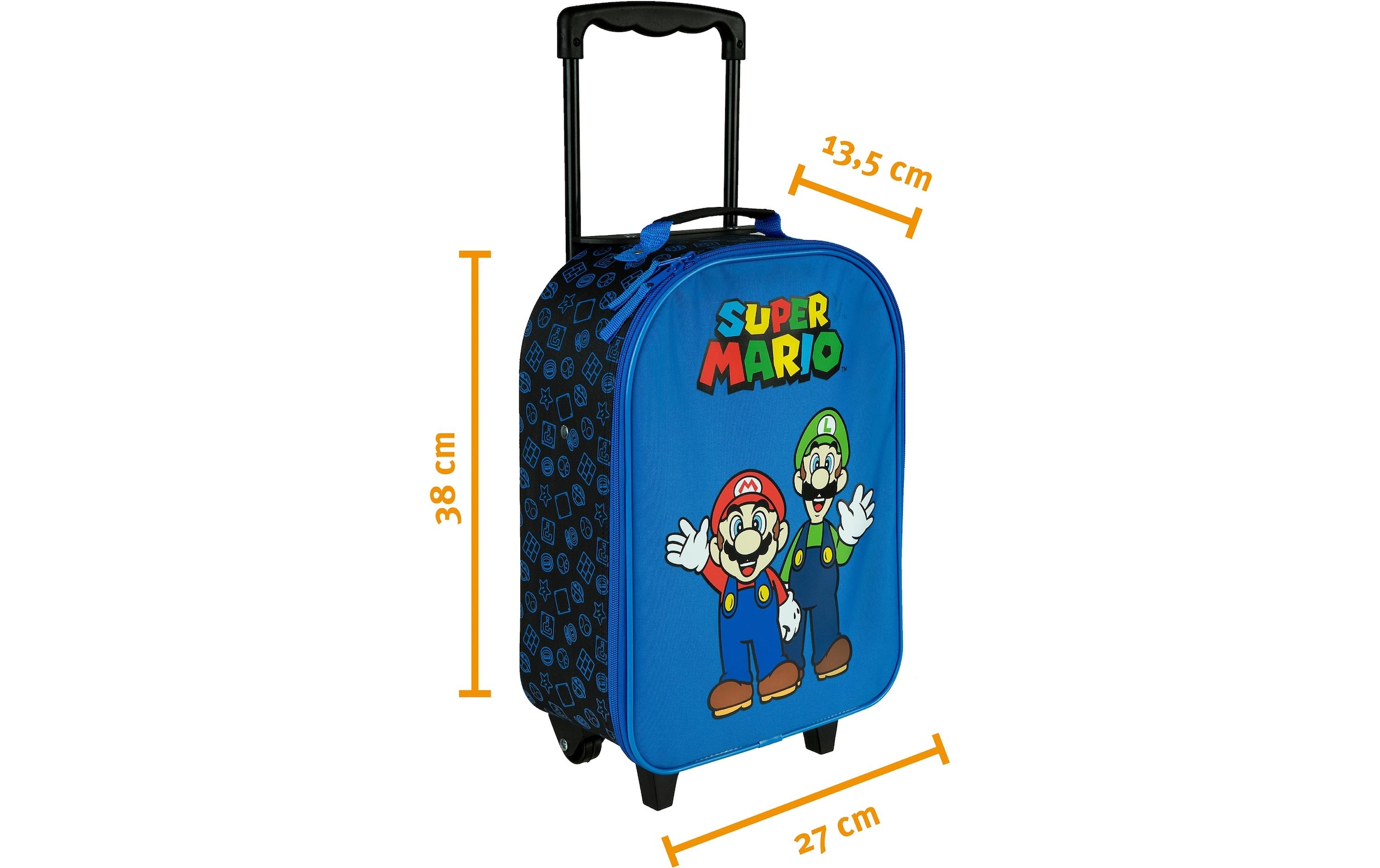 UNDERCOVER Kinderkoffer »Super Mario 13 l«, 2 Rollen