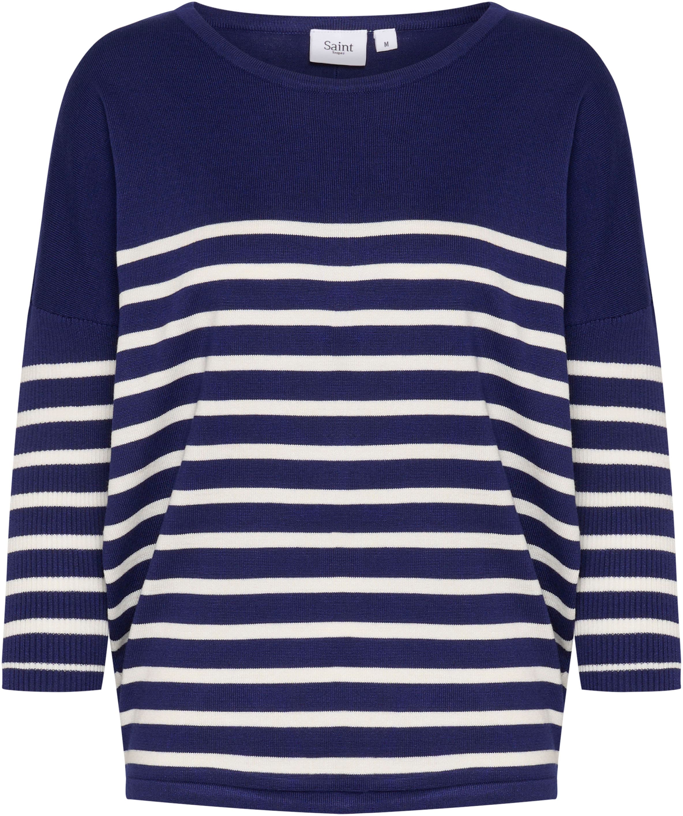Saint Tropez Strickpullover »MilaSZ R-neck Stripe«