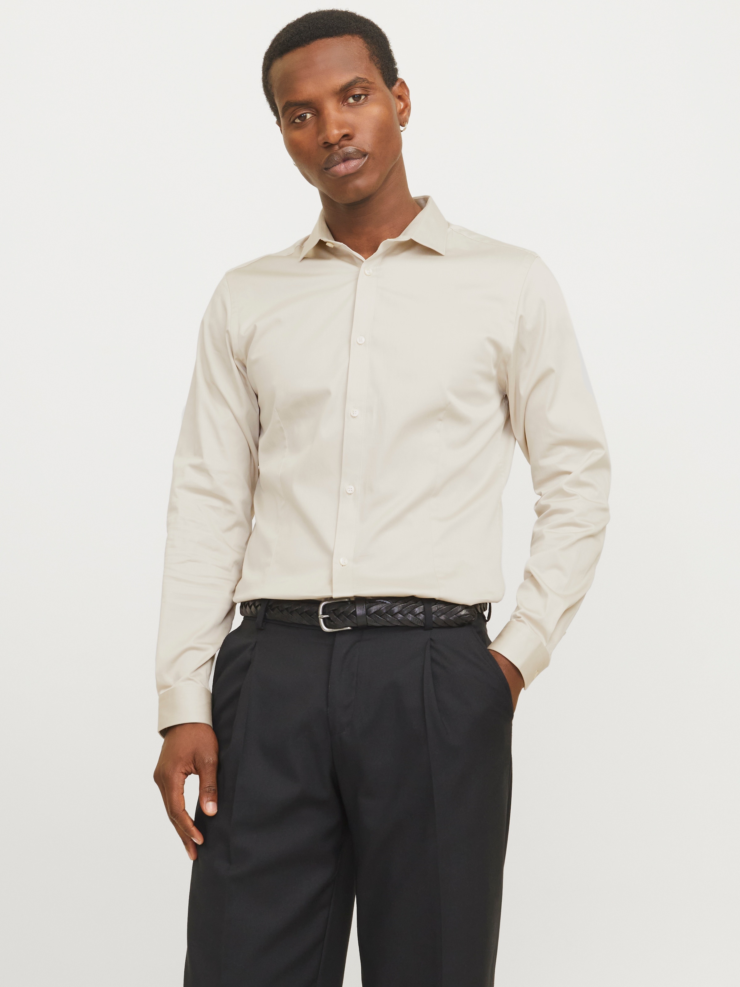 Jack & Jones Langarmhemd »JJPRPARMA SHIRT L/S NOOS«, mit Hemdkragen