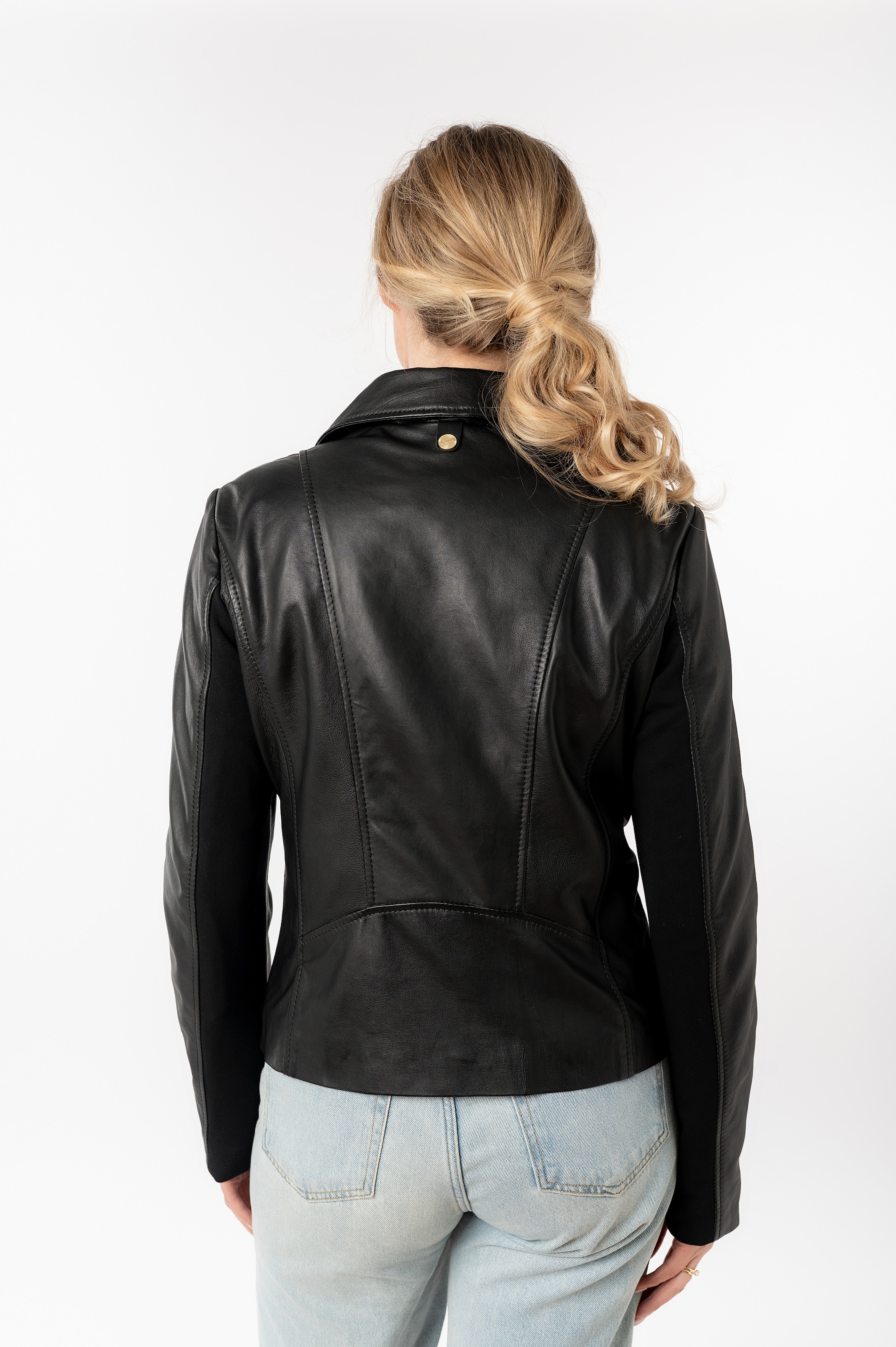 Mauritius Lederjacke »MWFylli«, mit Knopfdetails, Reverskragen