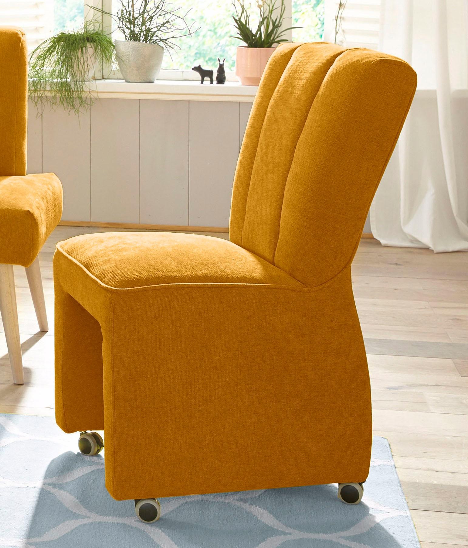 exxpo - sofa fashion Sessel »Costa, Loungesessel, Hochlehnsessel, auf Rollen, Komfortsitzhöhe 53cm«, kompakt und bequem, Breite 52 cm