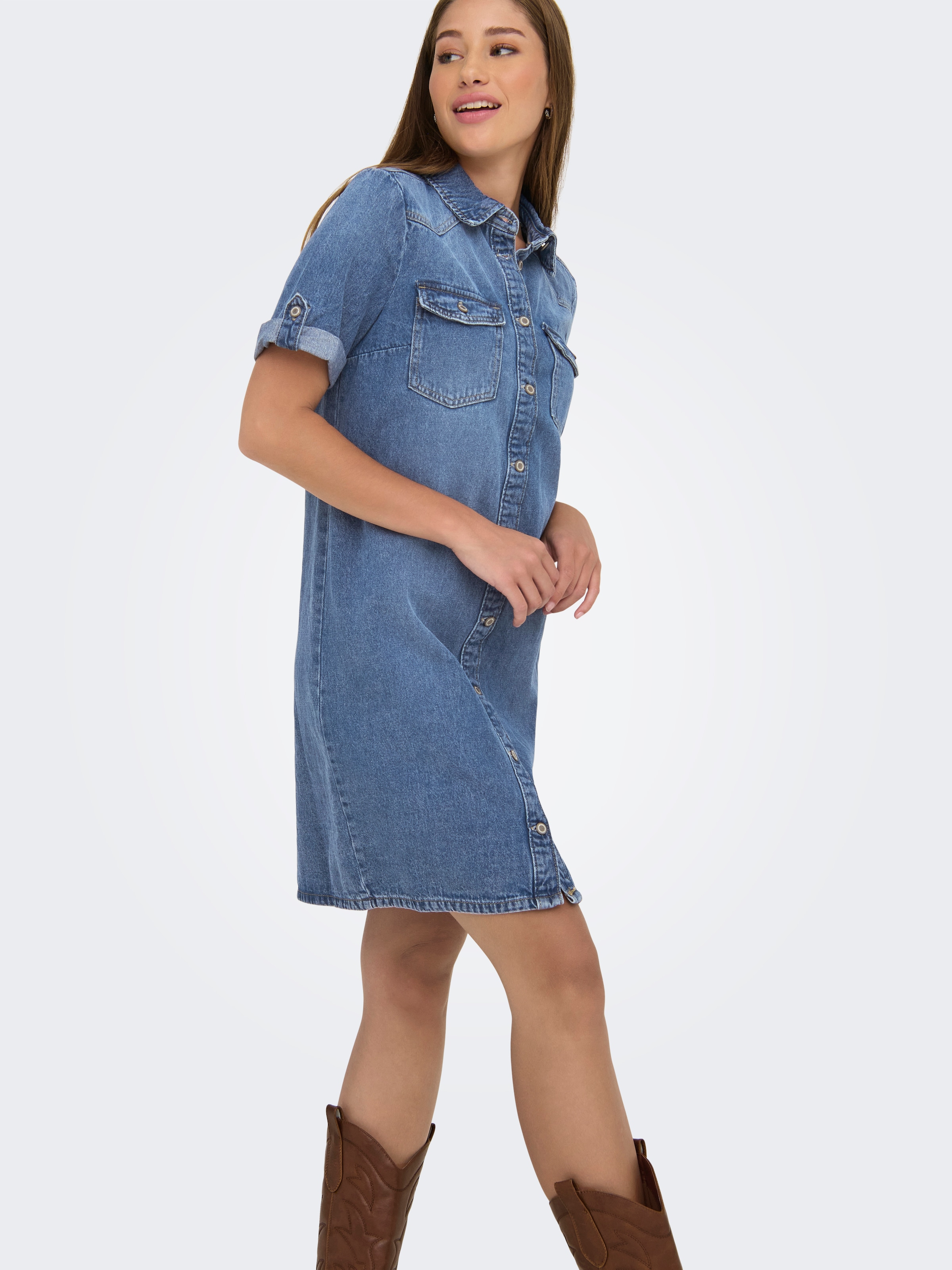 ONLY Jeanskleid »ONLLISA S/S DNM DRESS GUA«