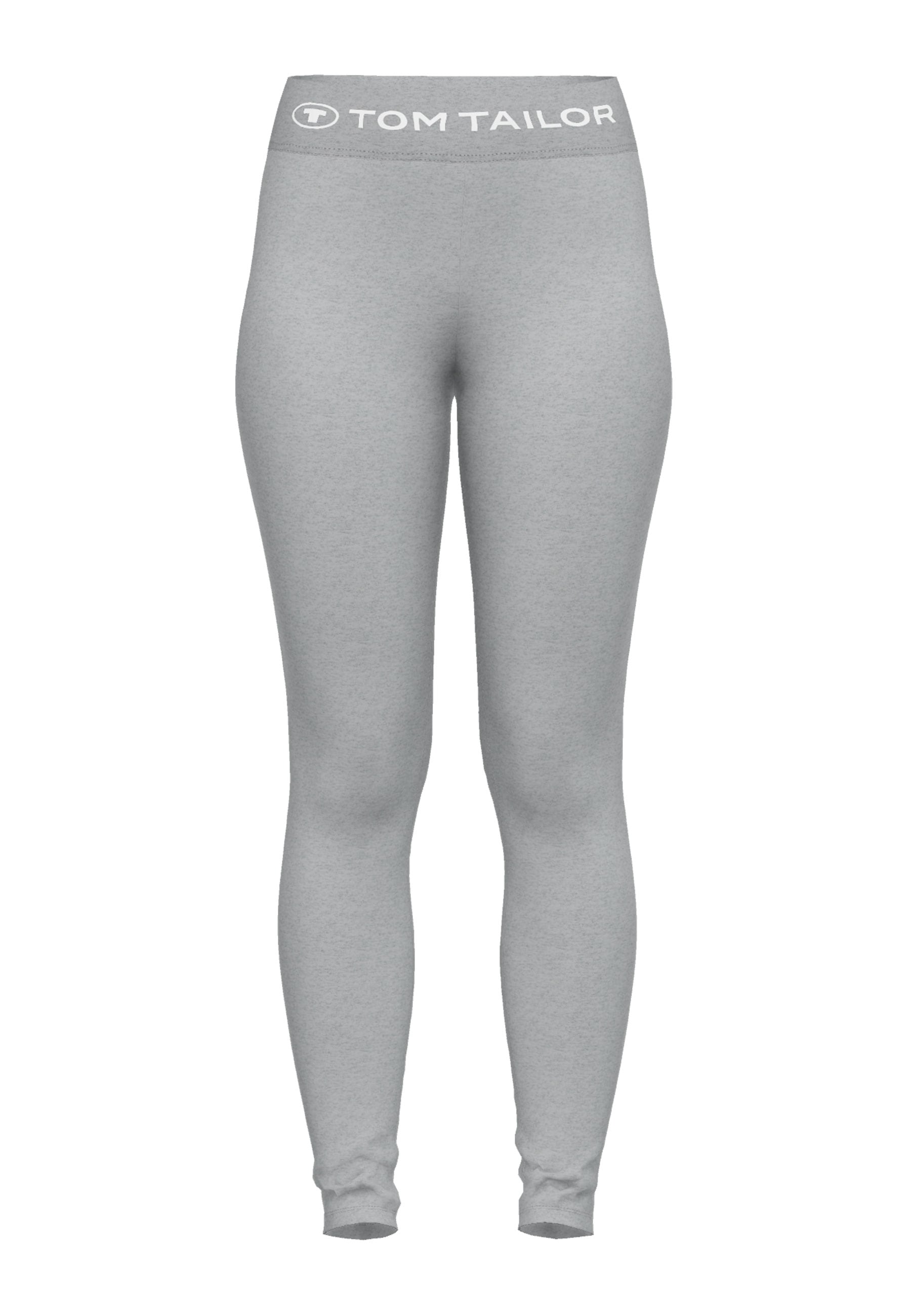 TOM TAILOR Leggings »Manila«, Logobund, eng, leicht, elastisch, basic, bequem, Viskosemix